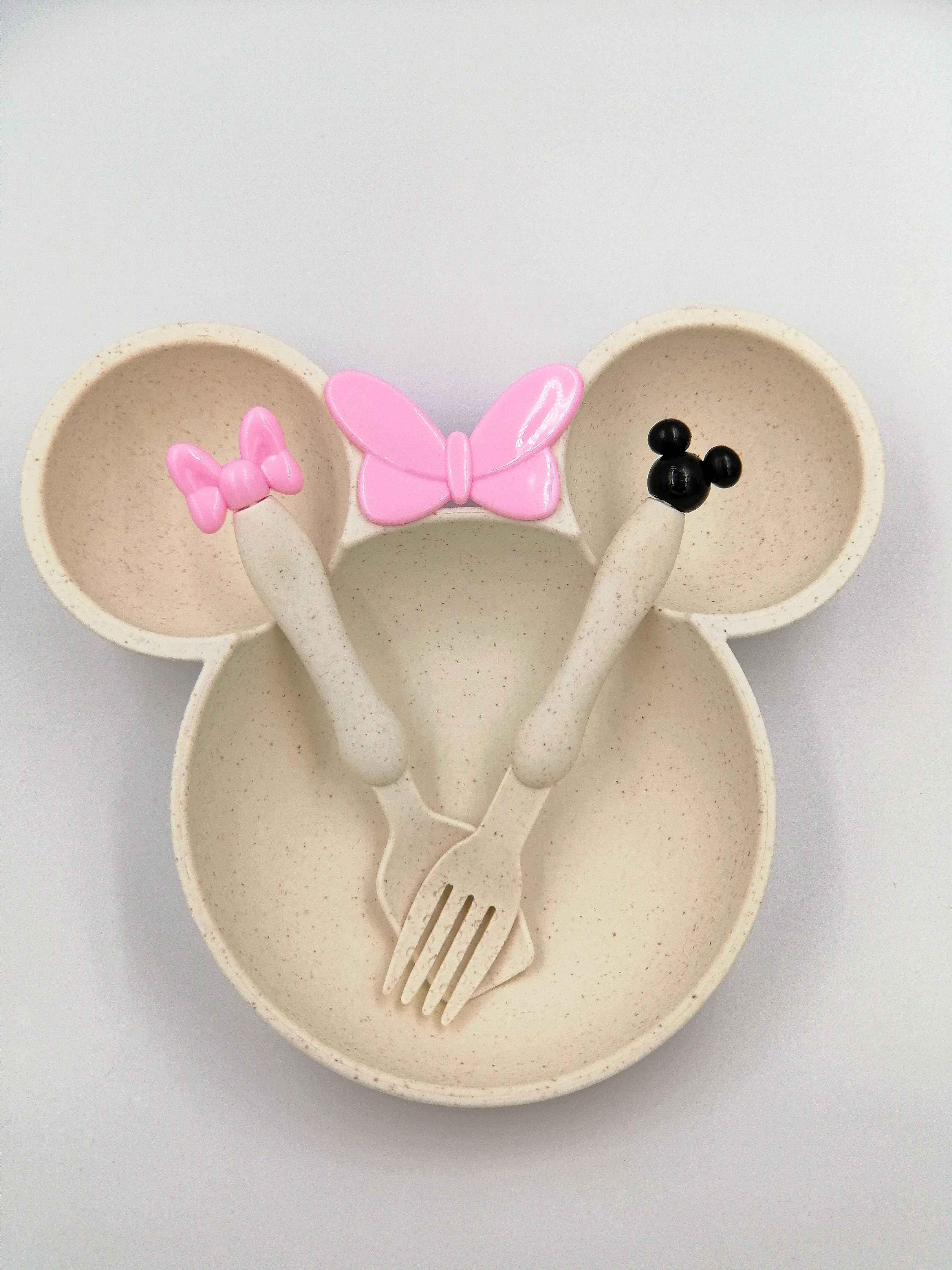 Mouse plate and cutlery set