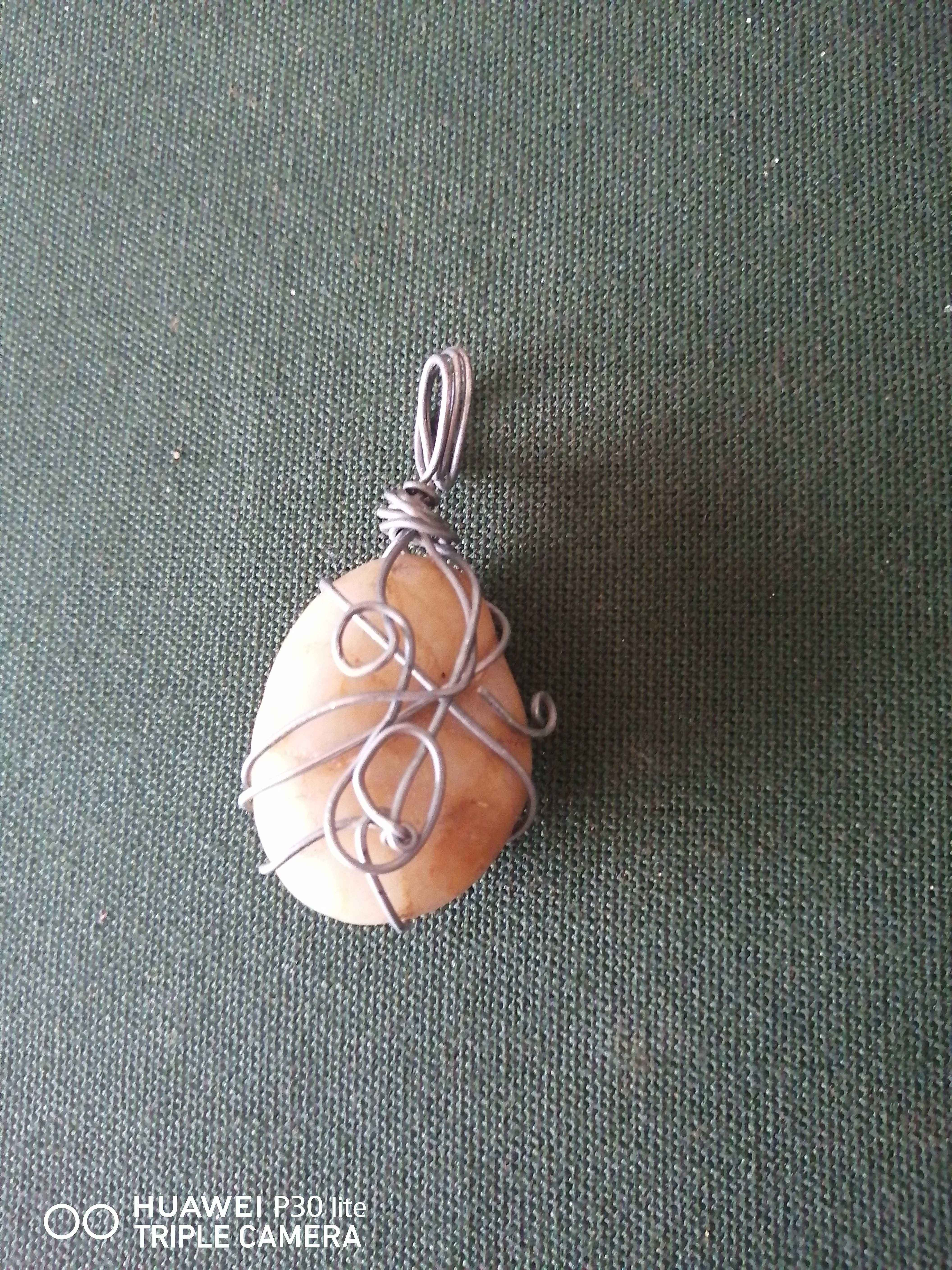 Wire-wrapped pendant