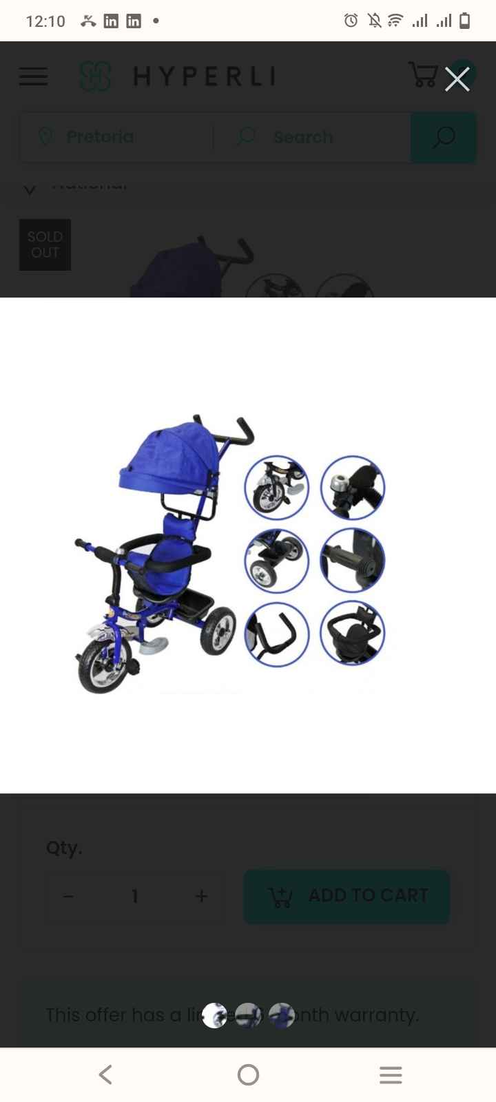 Shopping Trike for baby 