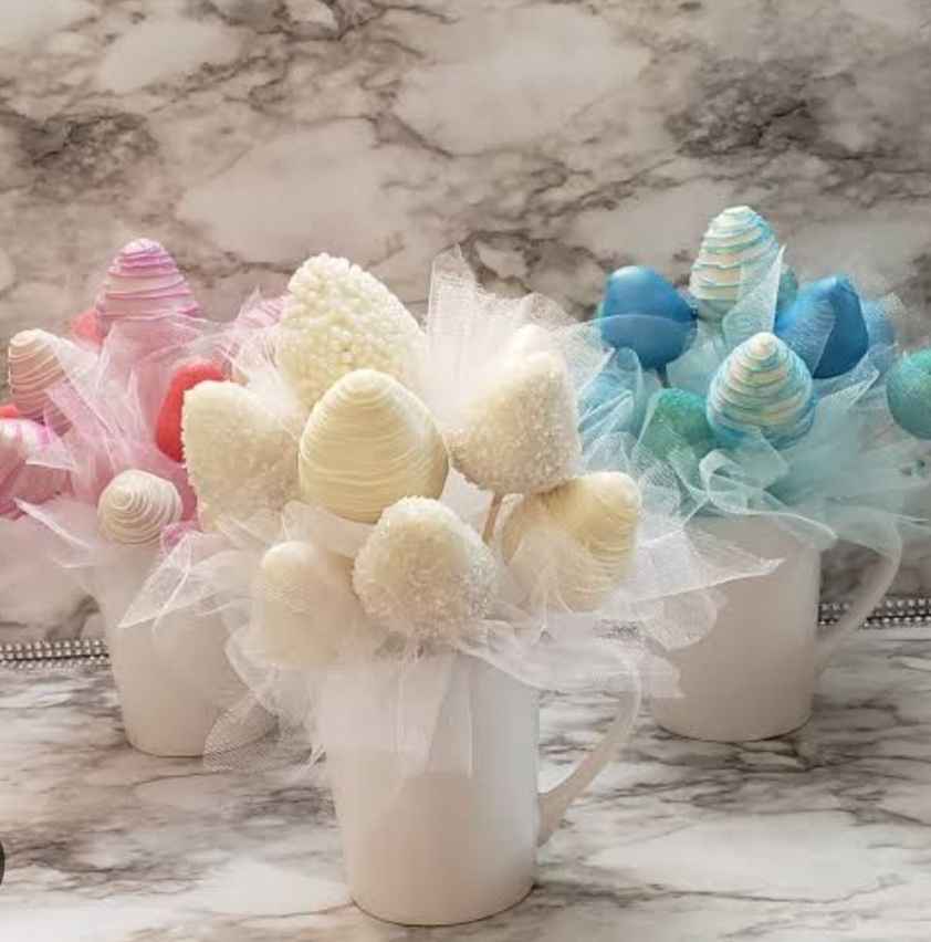 Chocolate coated strawberries