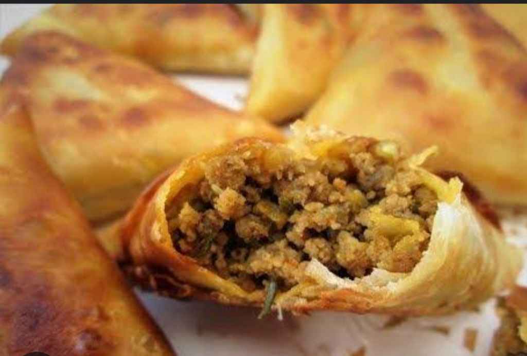 Samoosa and spring roll