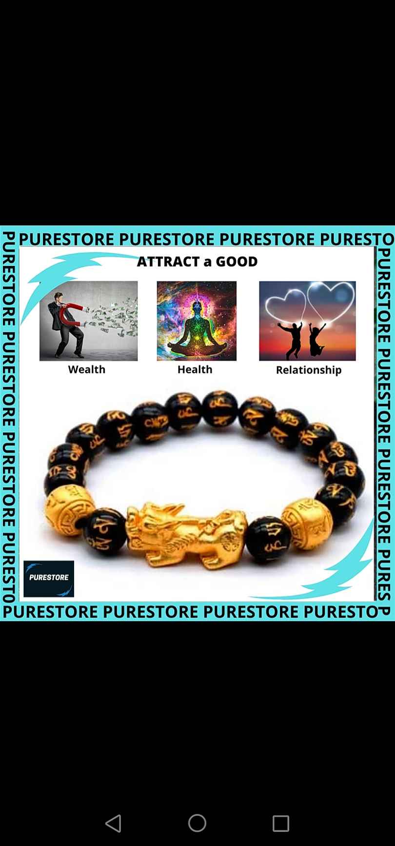 Feng shui wealth bracelet good luck