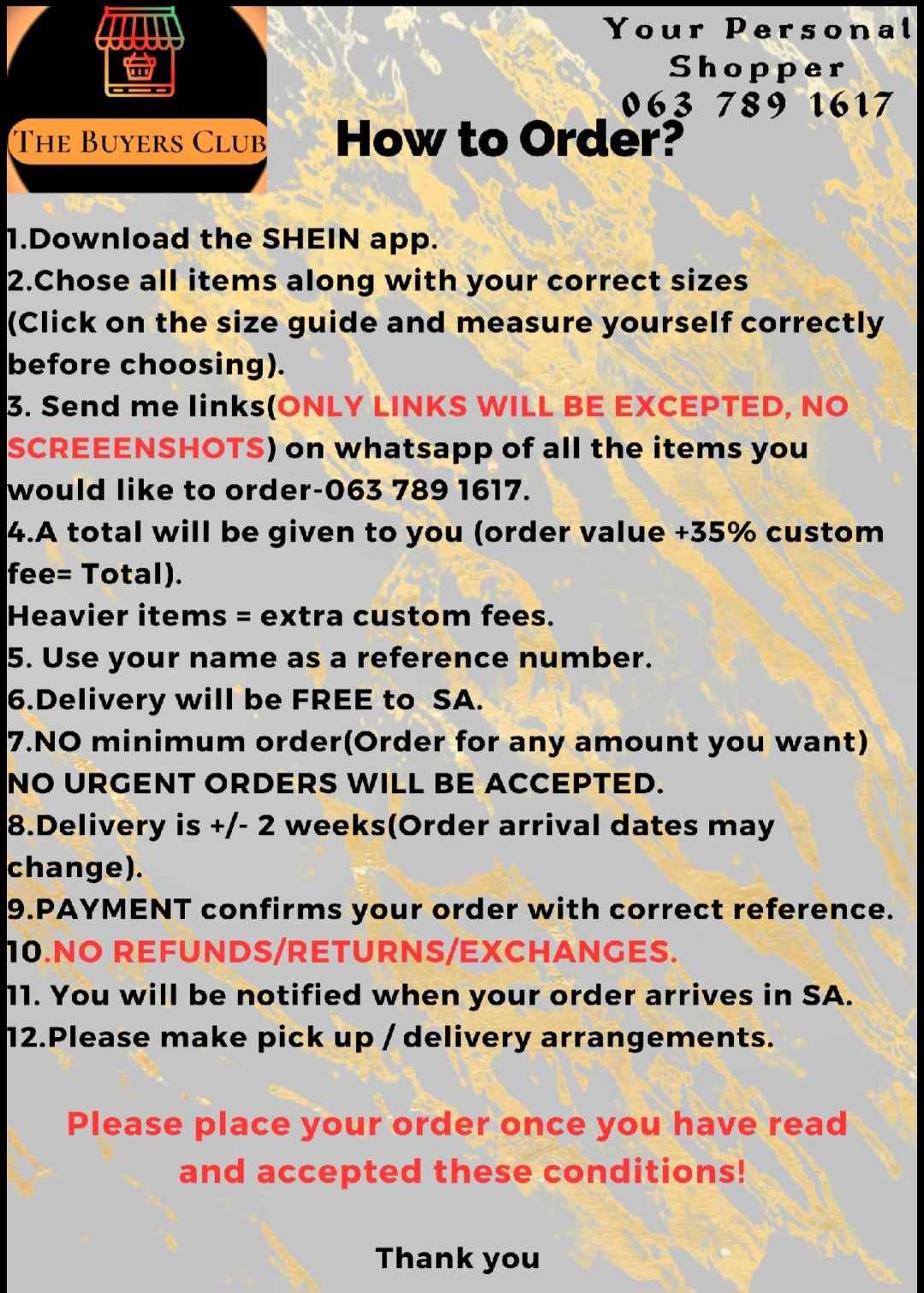 Shein Personal Shopper