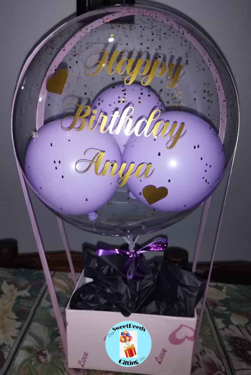 Personalised balloon with box 