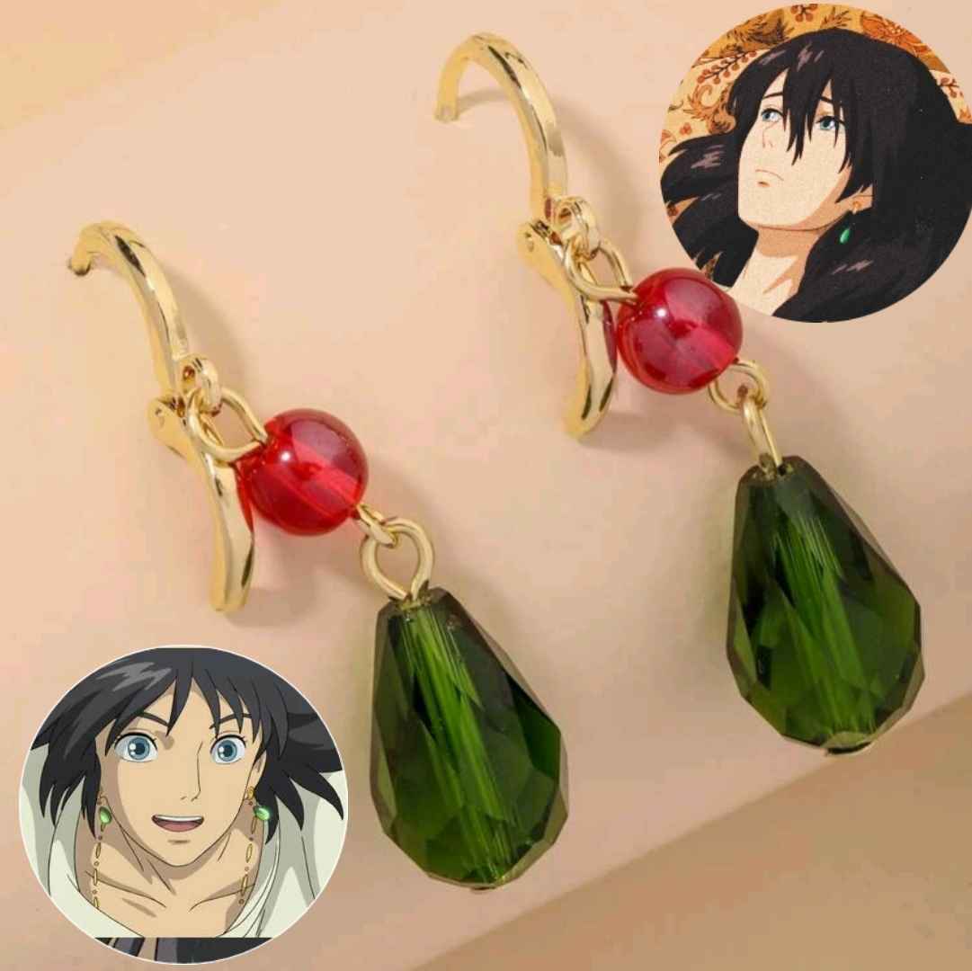 Howl's moving Castle anime earrings