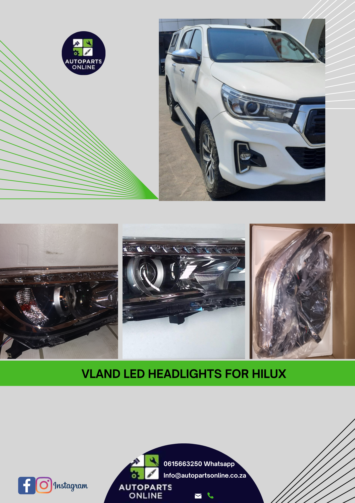 Toyota Hilux headlights 