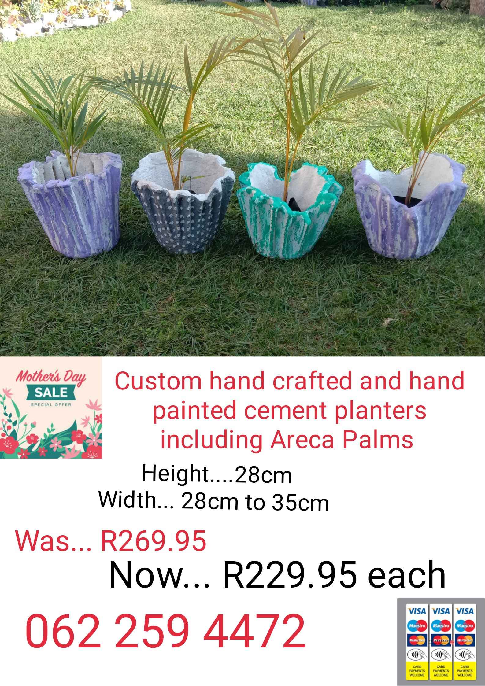 Custom hand crafted planters