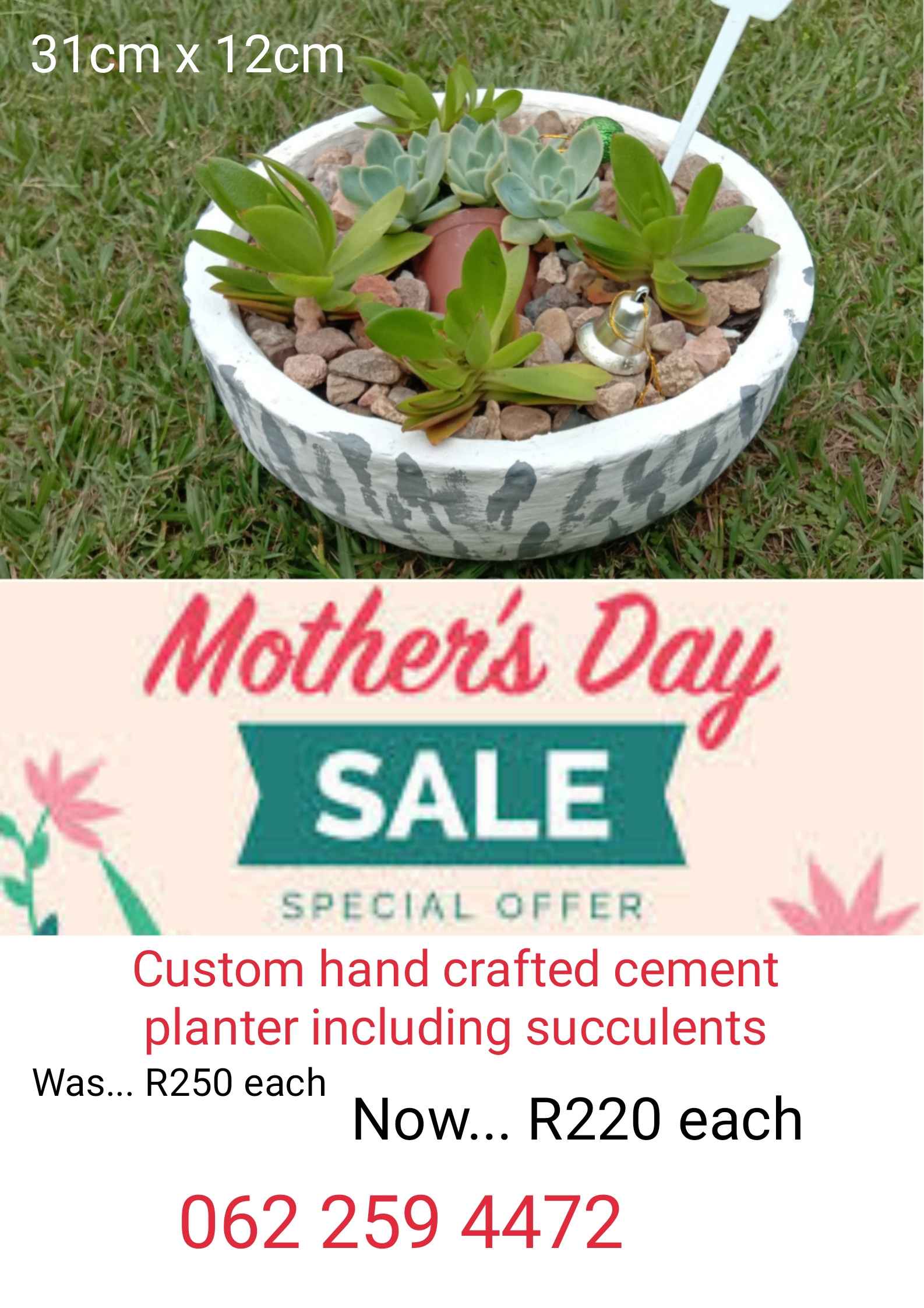 Custom hand crafted arrangement