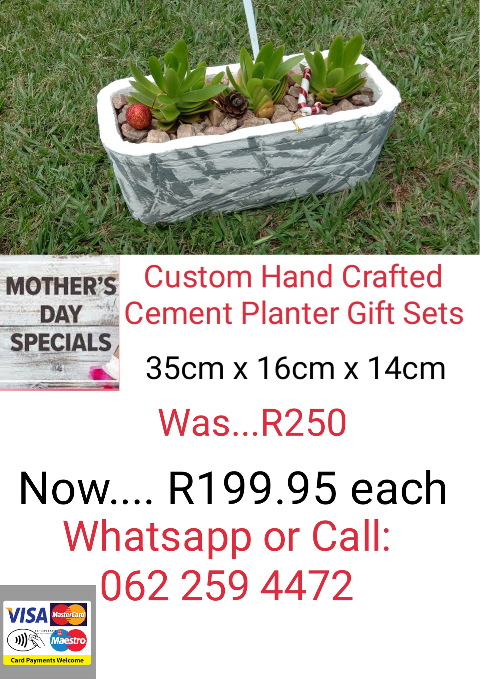 Custom hand crafted planter