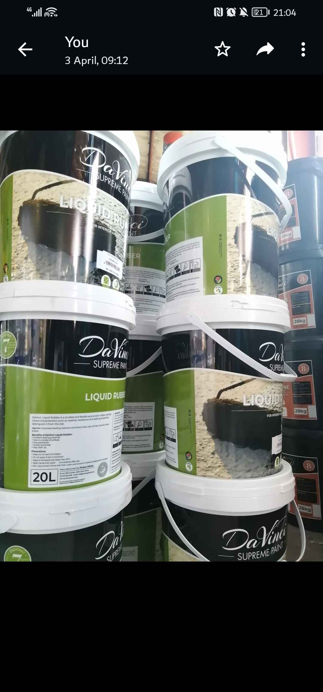 20Liter Quality Paints and Primers KZN