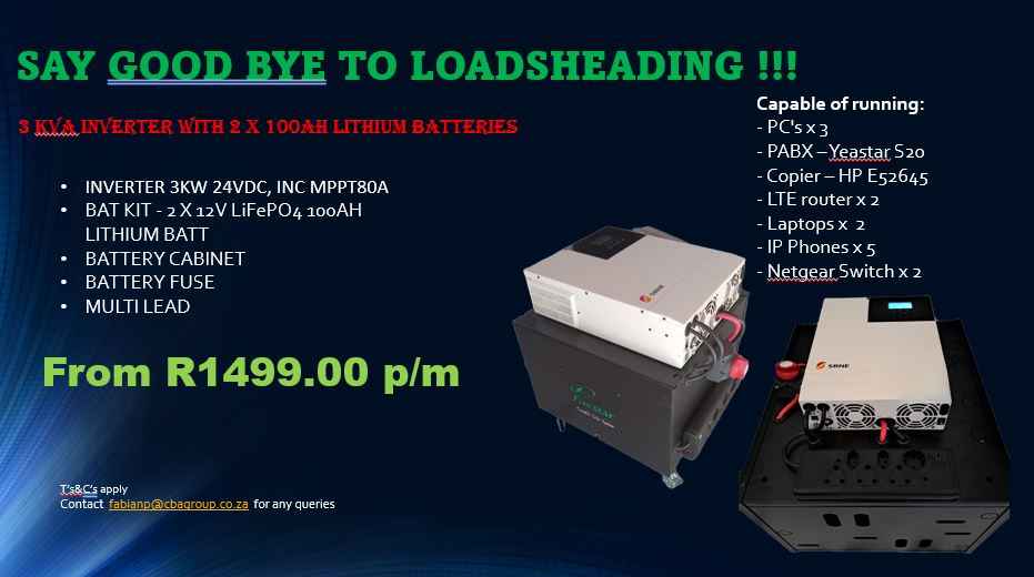 Inverters on monthly payment 