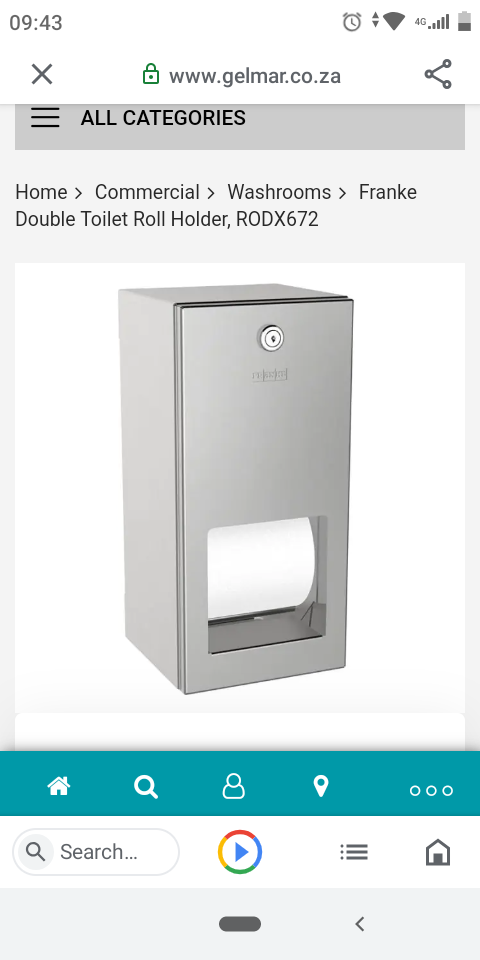 franke double toilet paper holder 