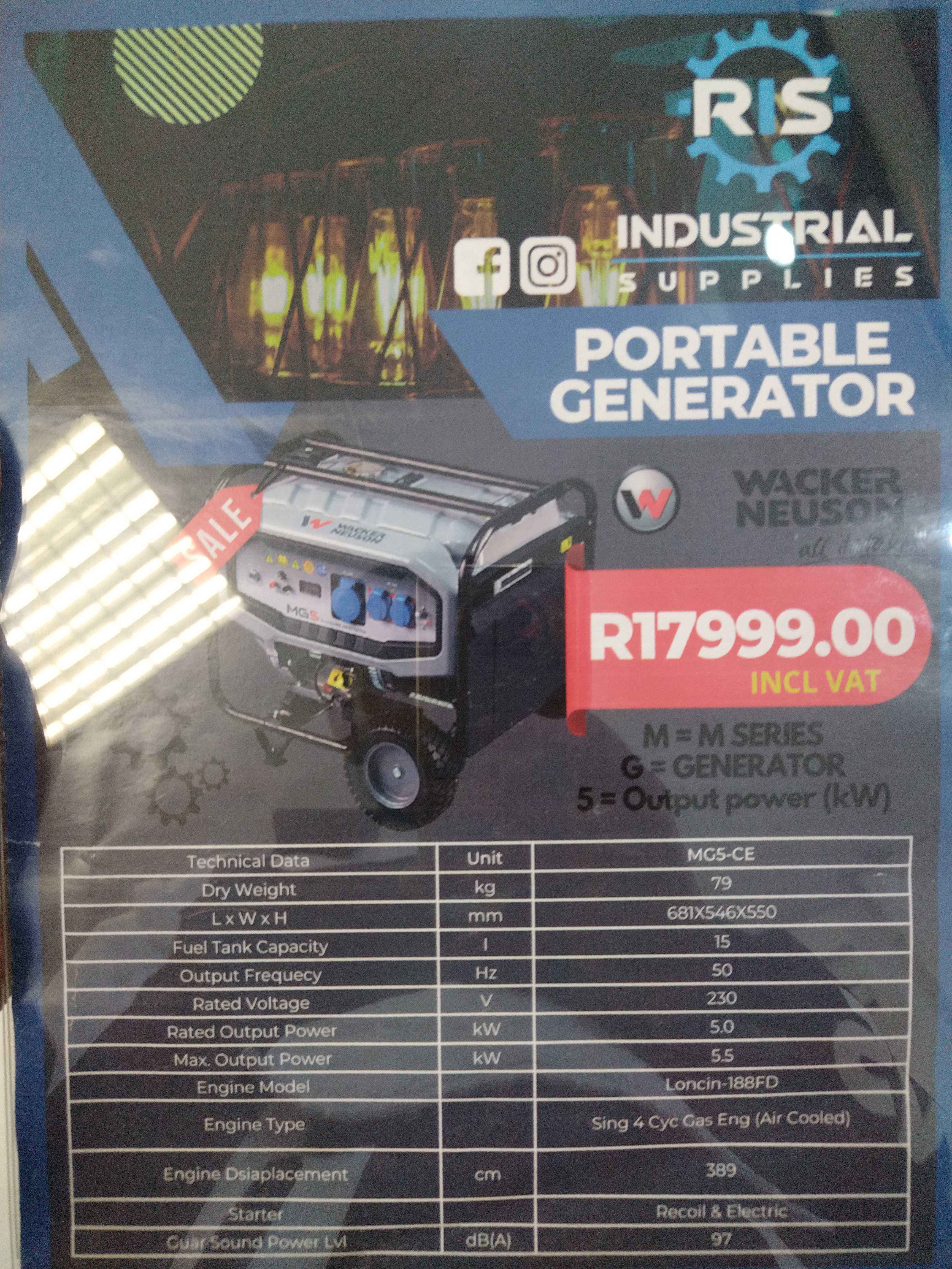 Generators wacker nuson