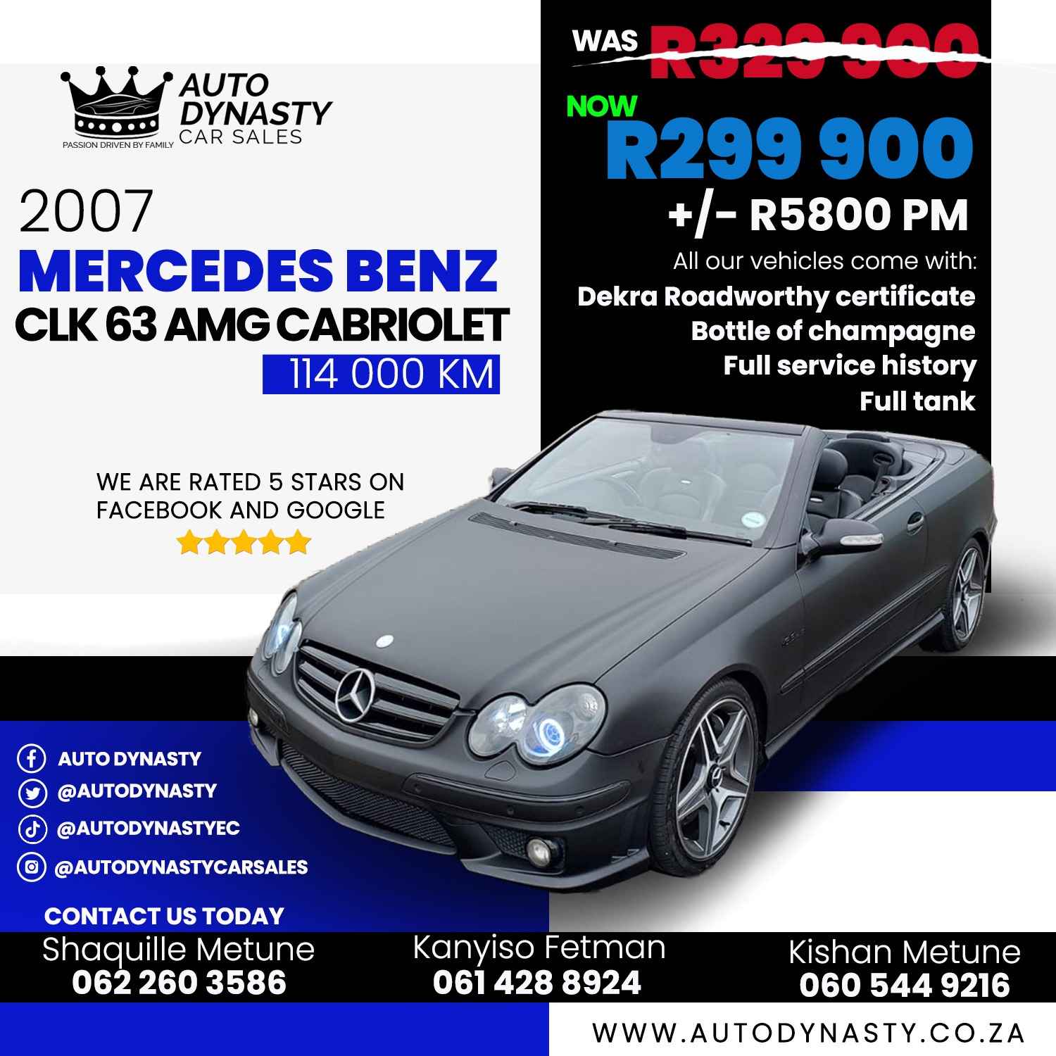 2007 Mercedes-Benz CLK63 AMG Cabriolet 