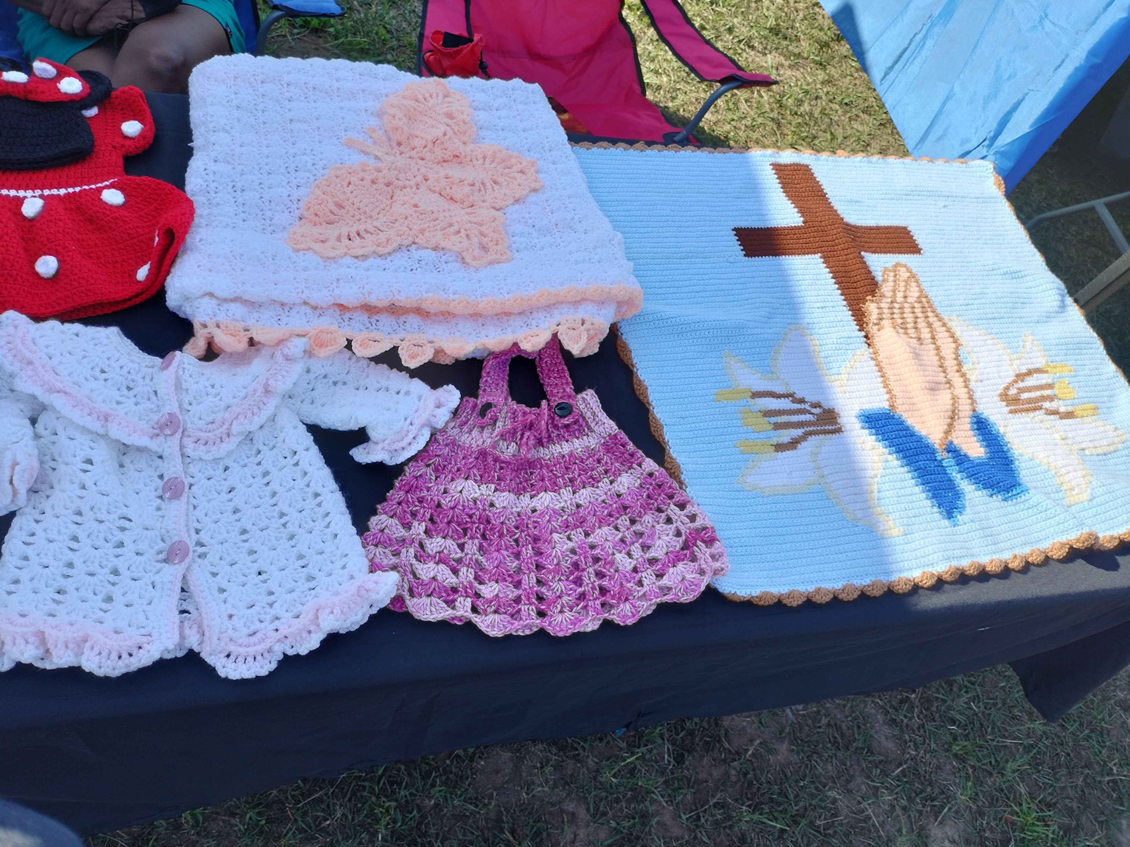 handmade crochet baby blanket 