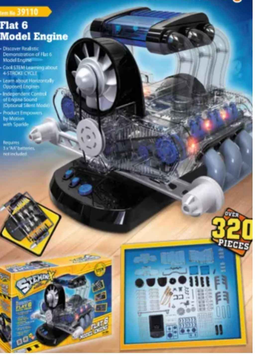 Flat 6 model engine