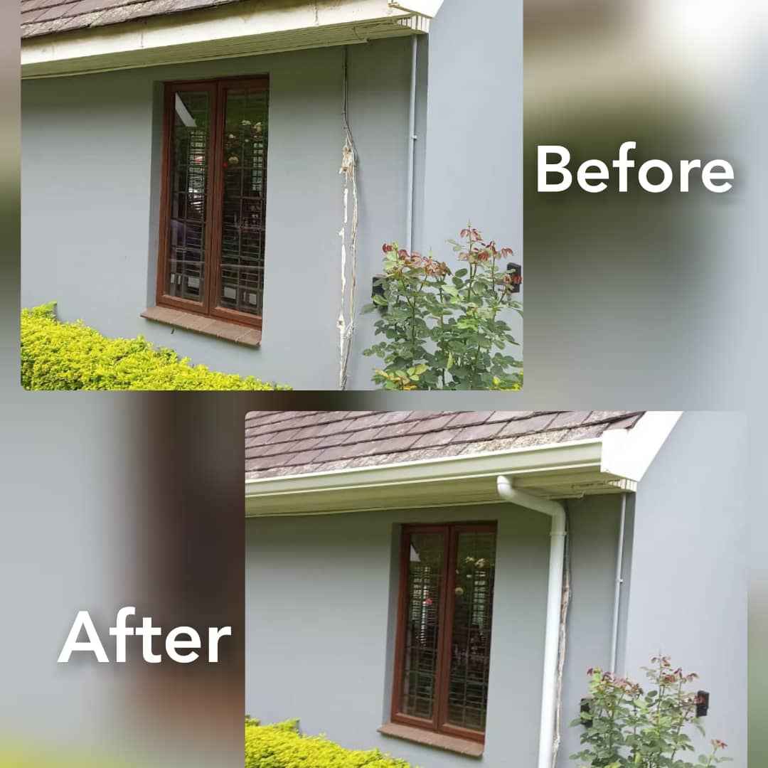Pvc downpipe installation