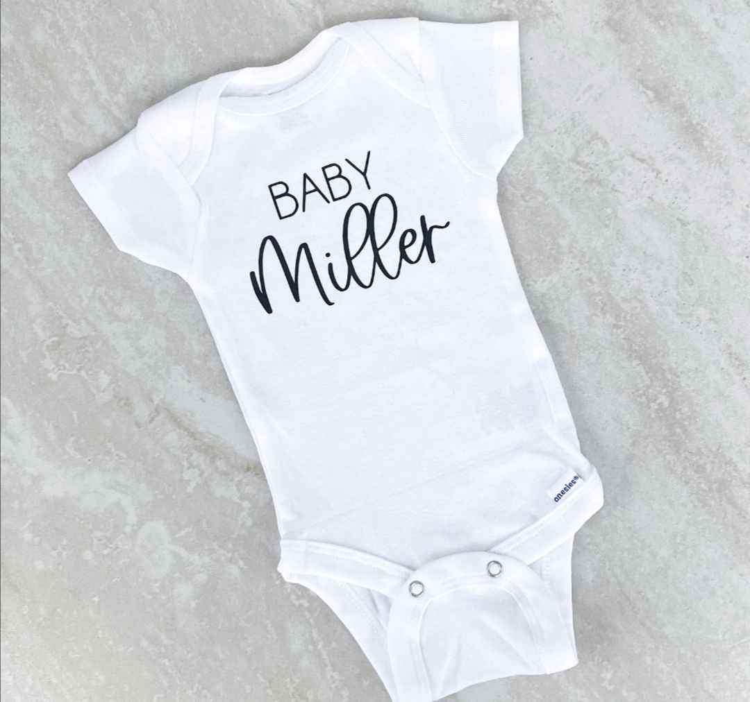 Personalized Short Sleeve Baby Romper