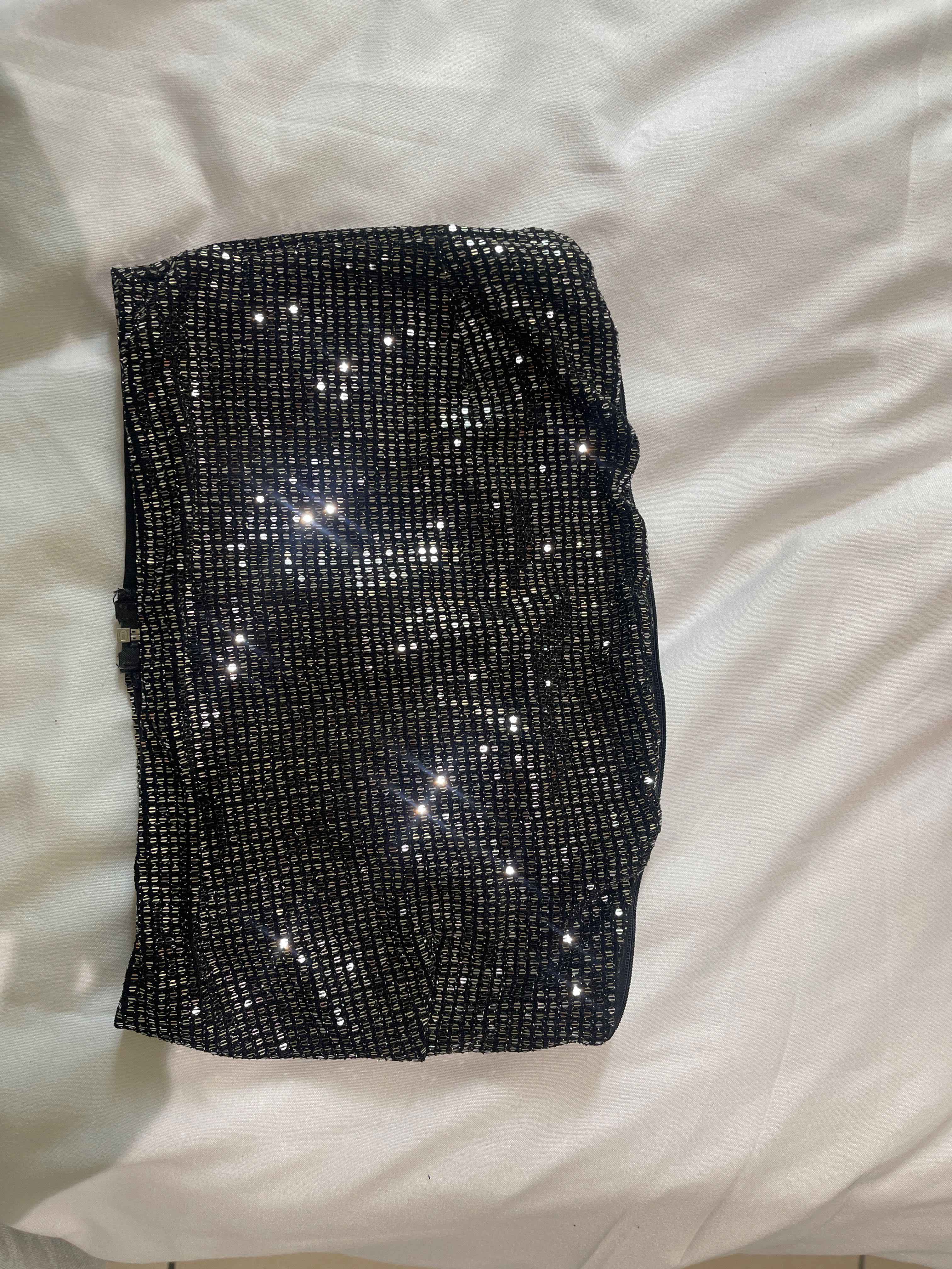 Boob tube sparkling top 