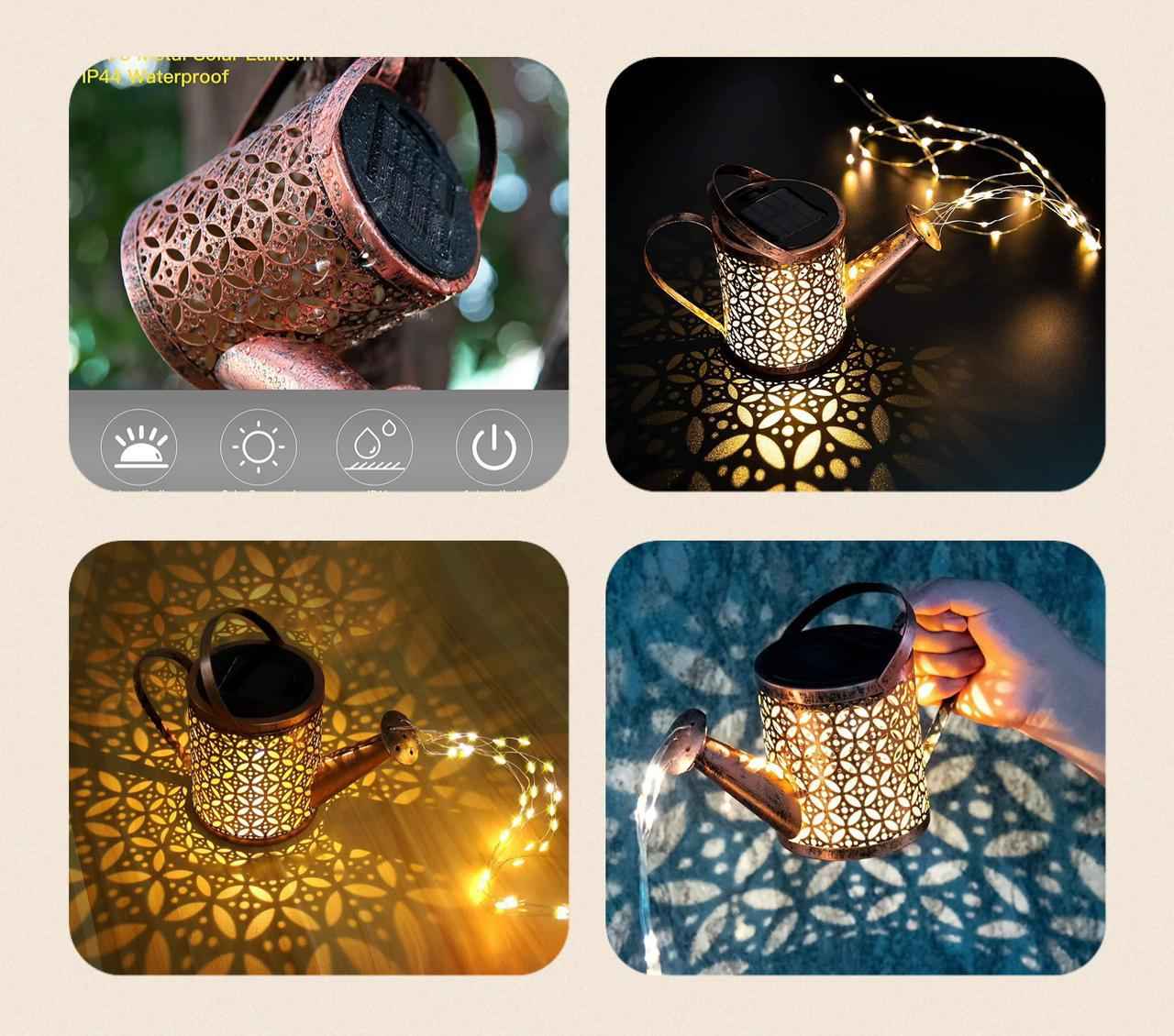 watering carden can with lights