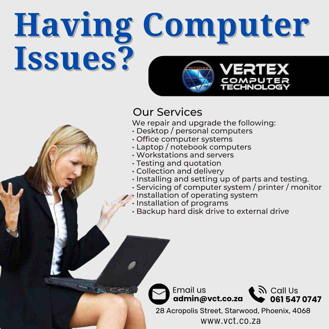laptop and desktop computer repairs