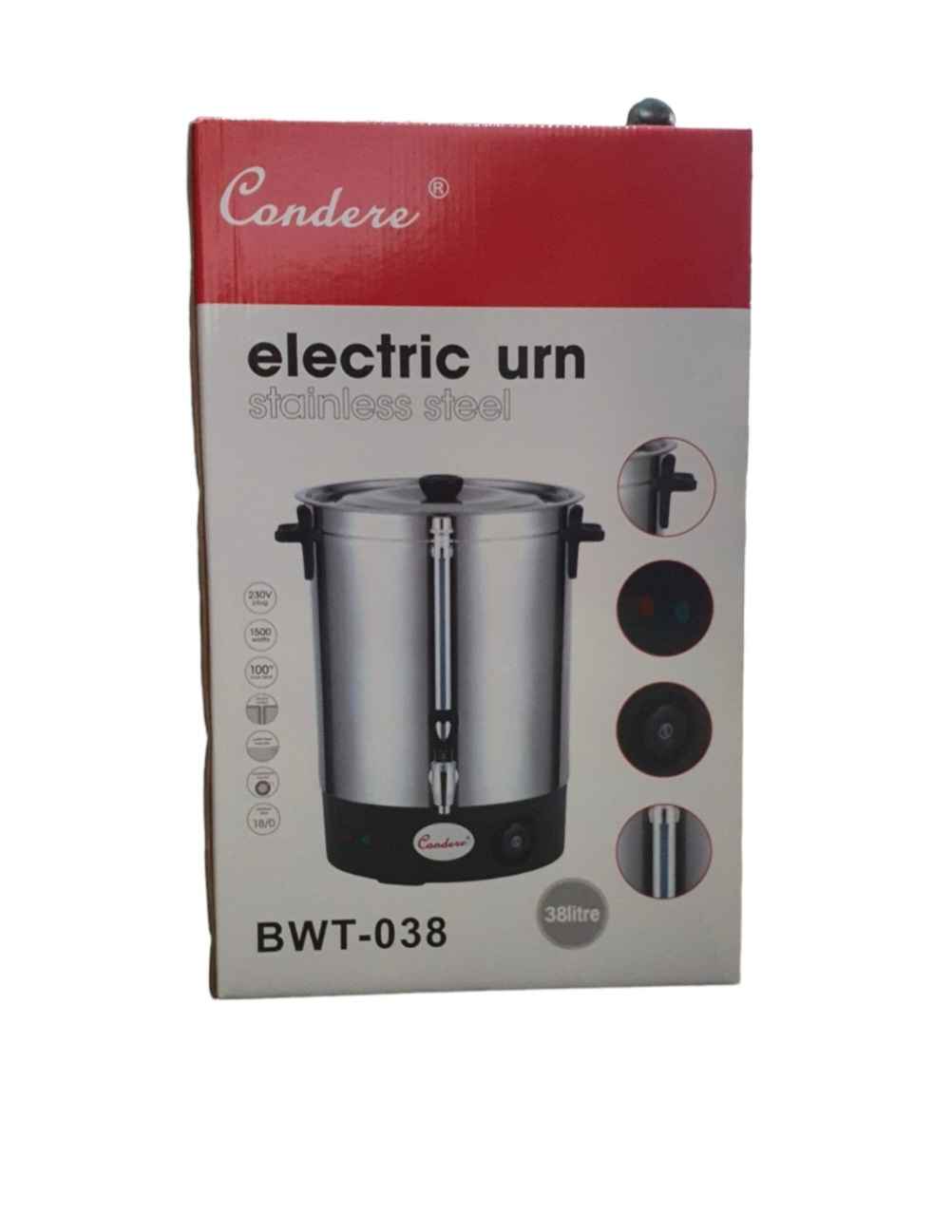 Urn 38lt Electric Stainless Steel 