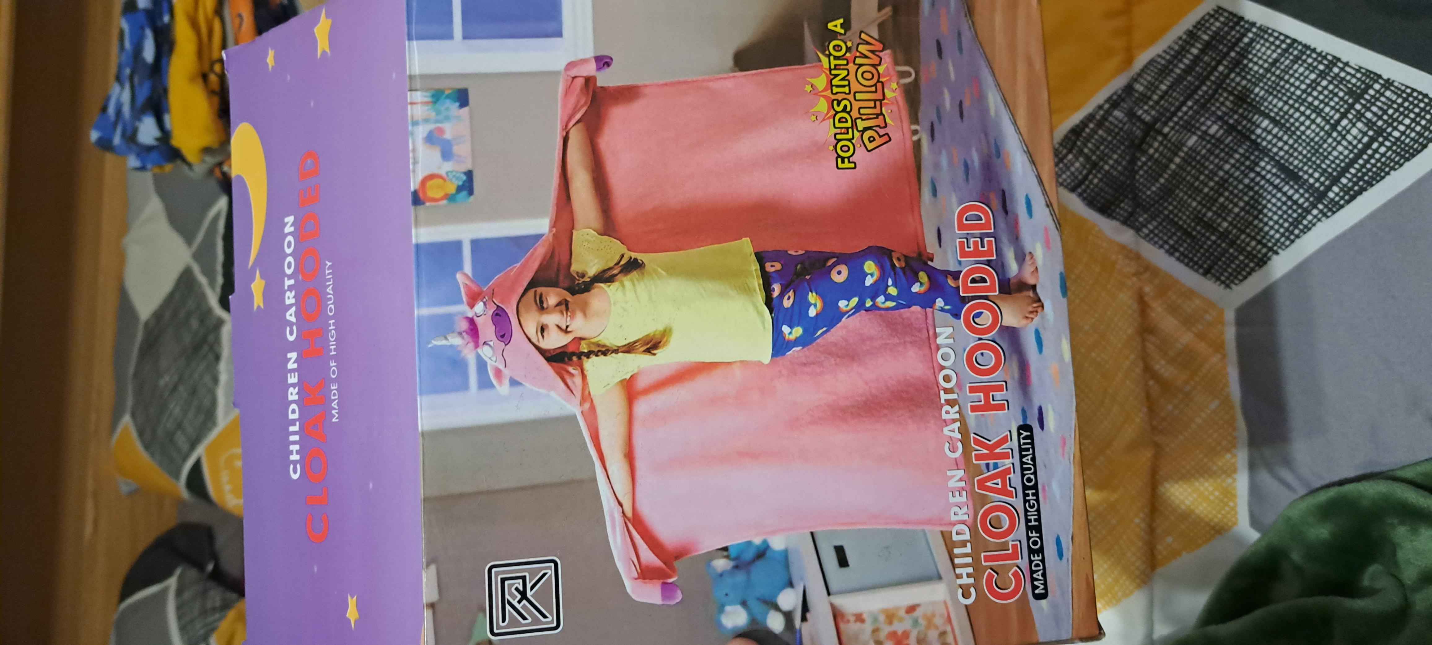 Kids Cartoon Cloak Hooded