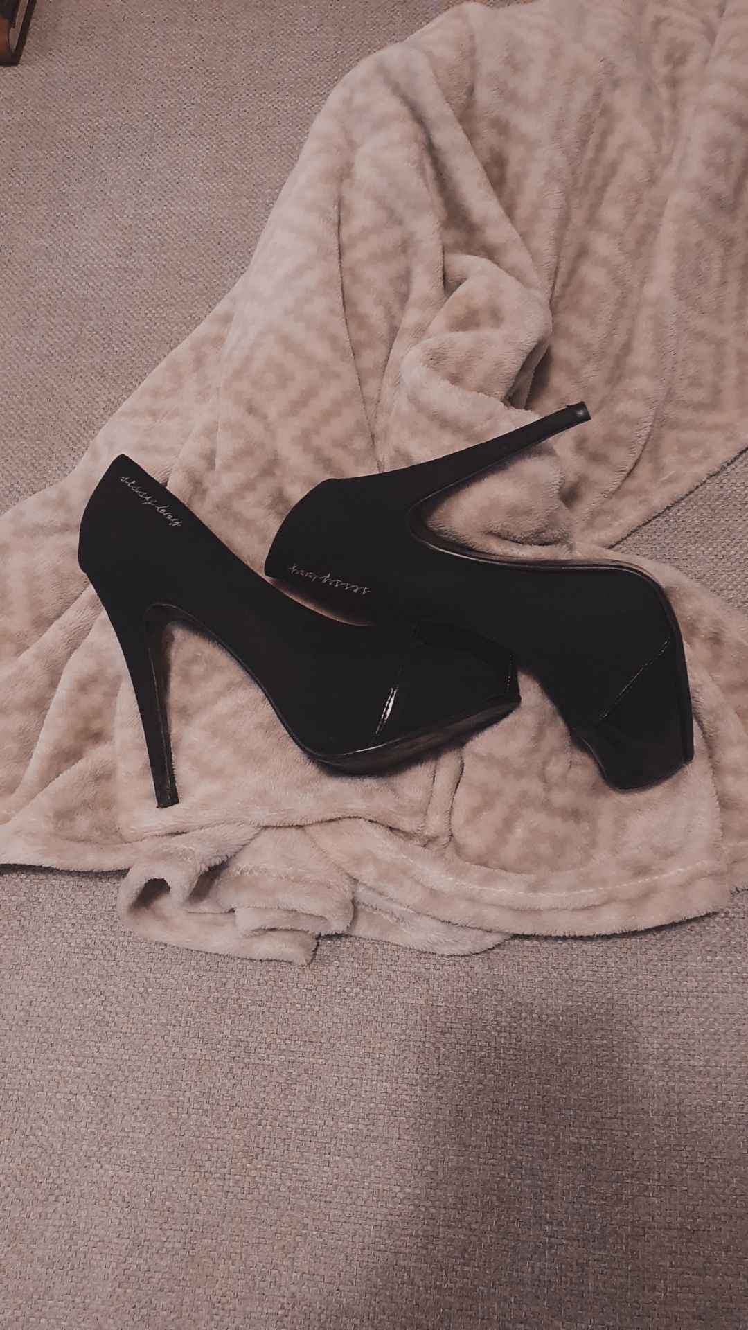 Pre-loved black high Sissyboy high heels