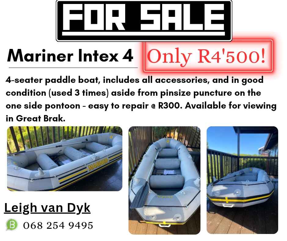 Mariner Intex 4 Paddle Boat