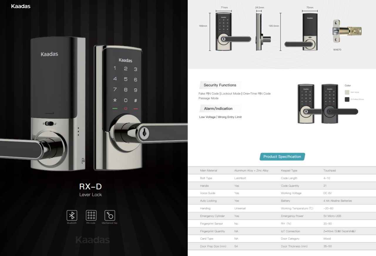 Smart Lock ( RX-D deadbolt lock )
