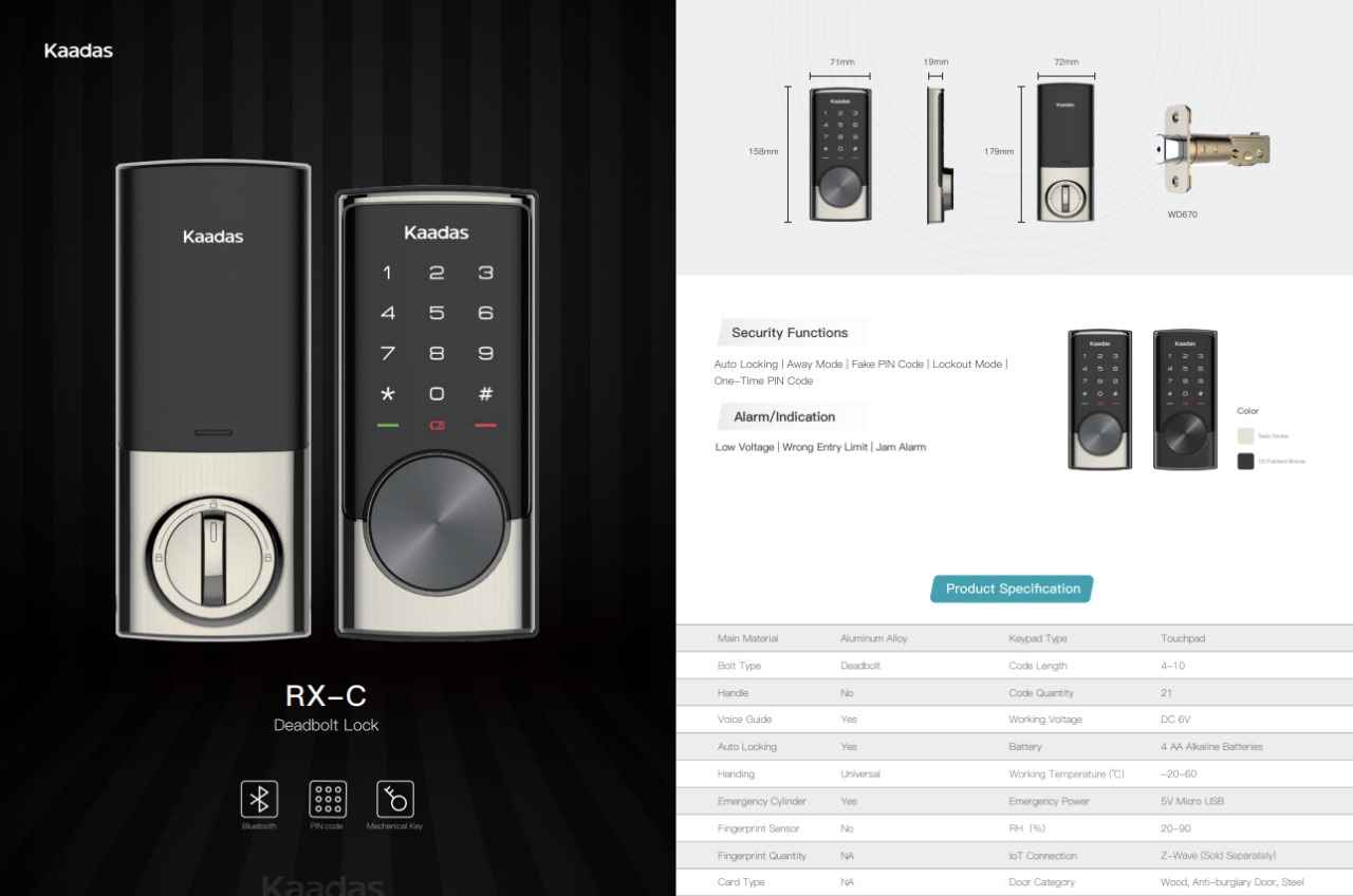 Smart Lock ( RX-C deadbolt lock )