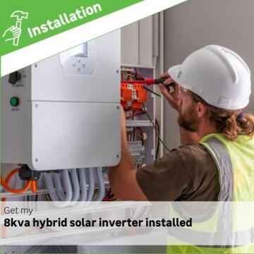 Solar: 8kva hybrid inverter installation fee