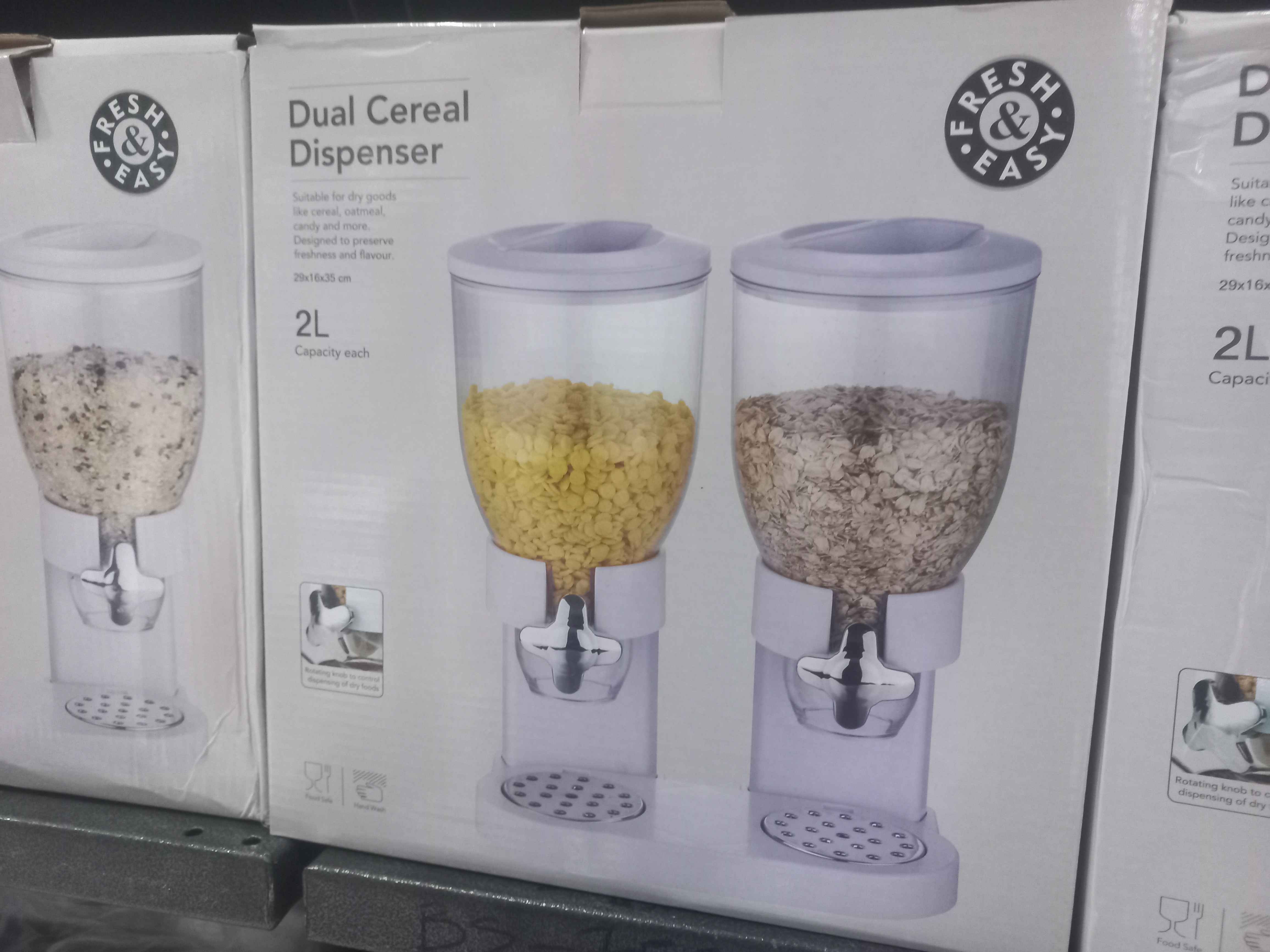 dual cereal dispenser 2l
