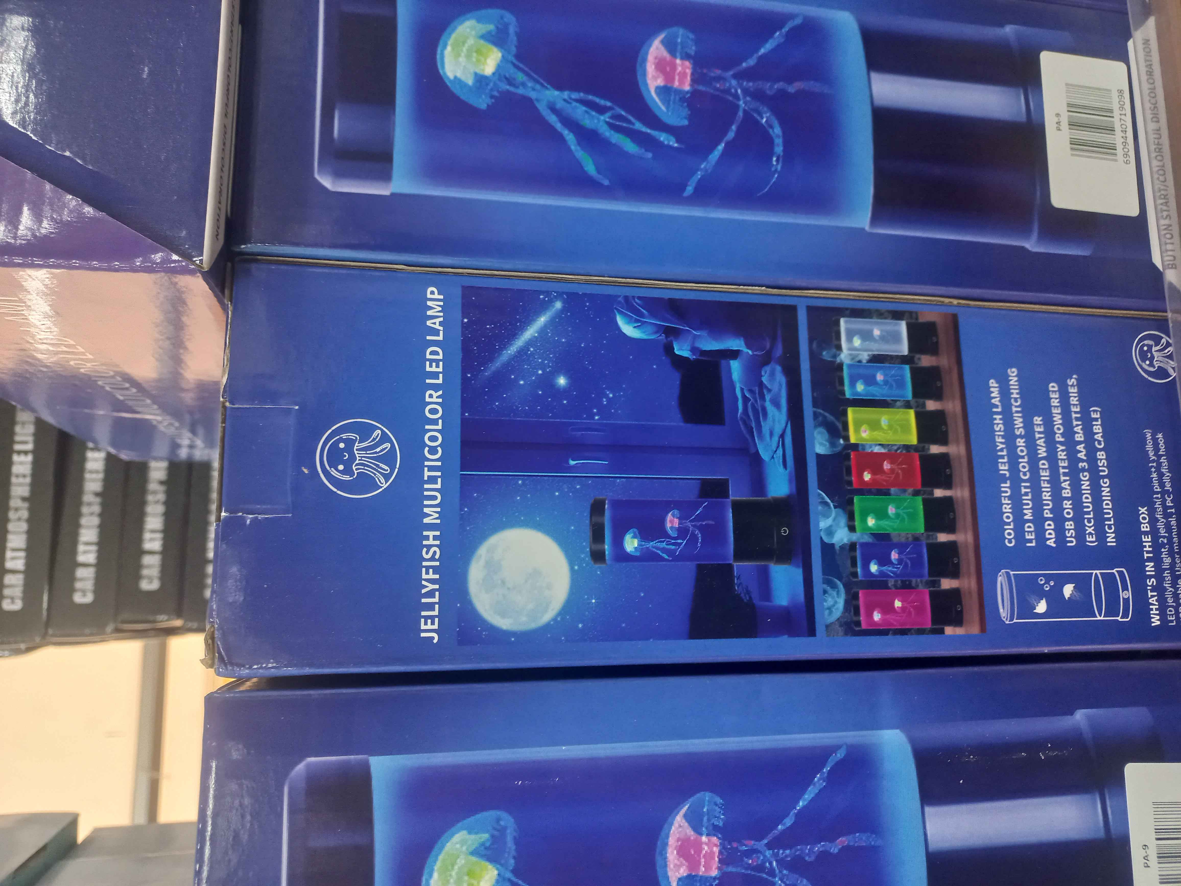 jelly fish multi color led lamp