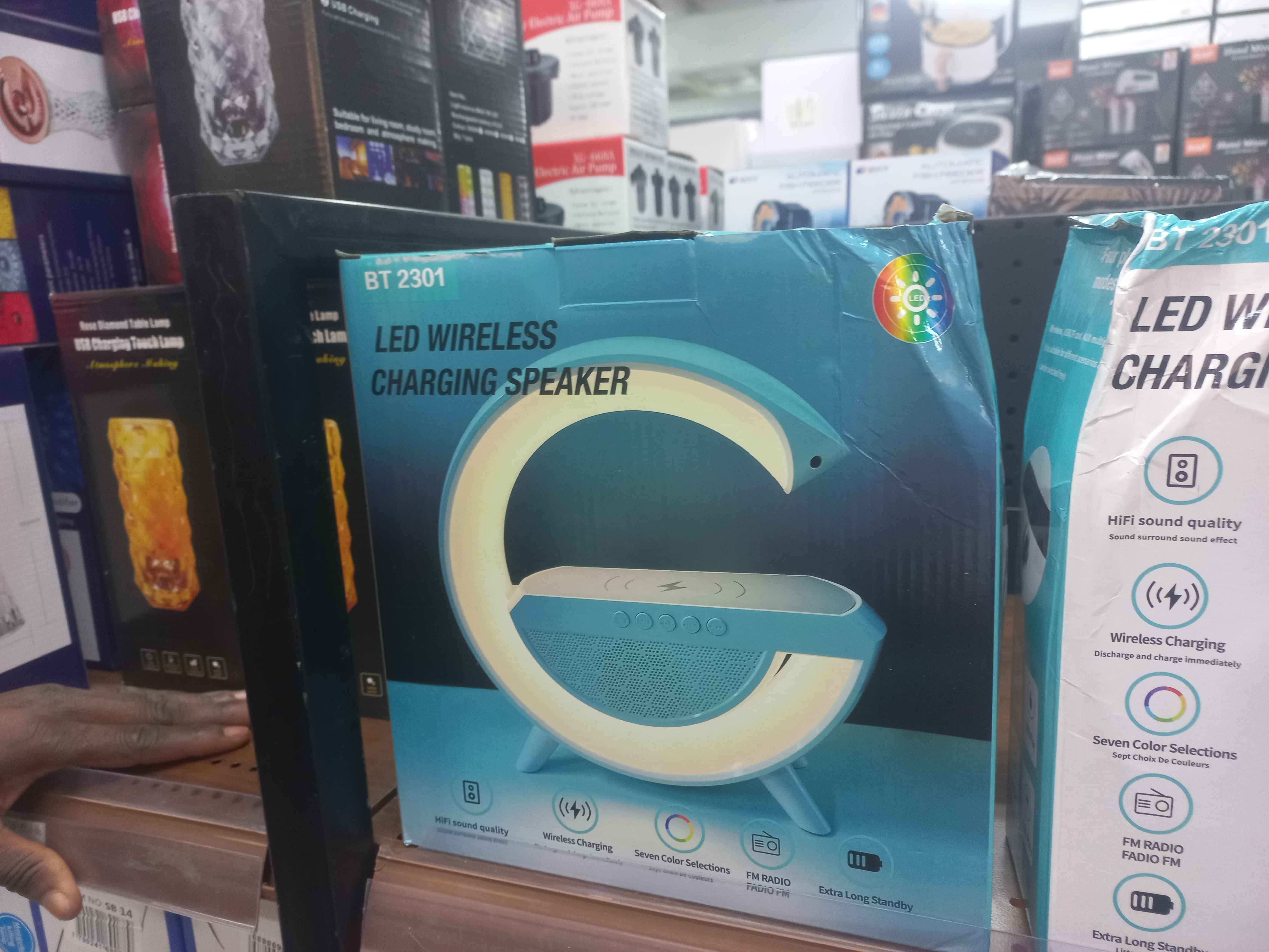 led wireless charging speaker 