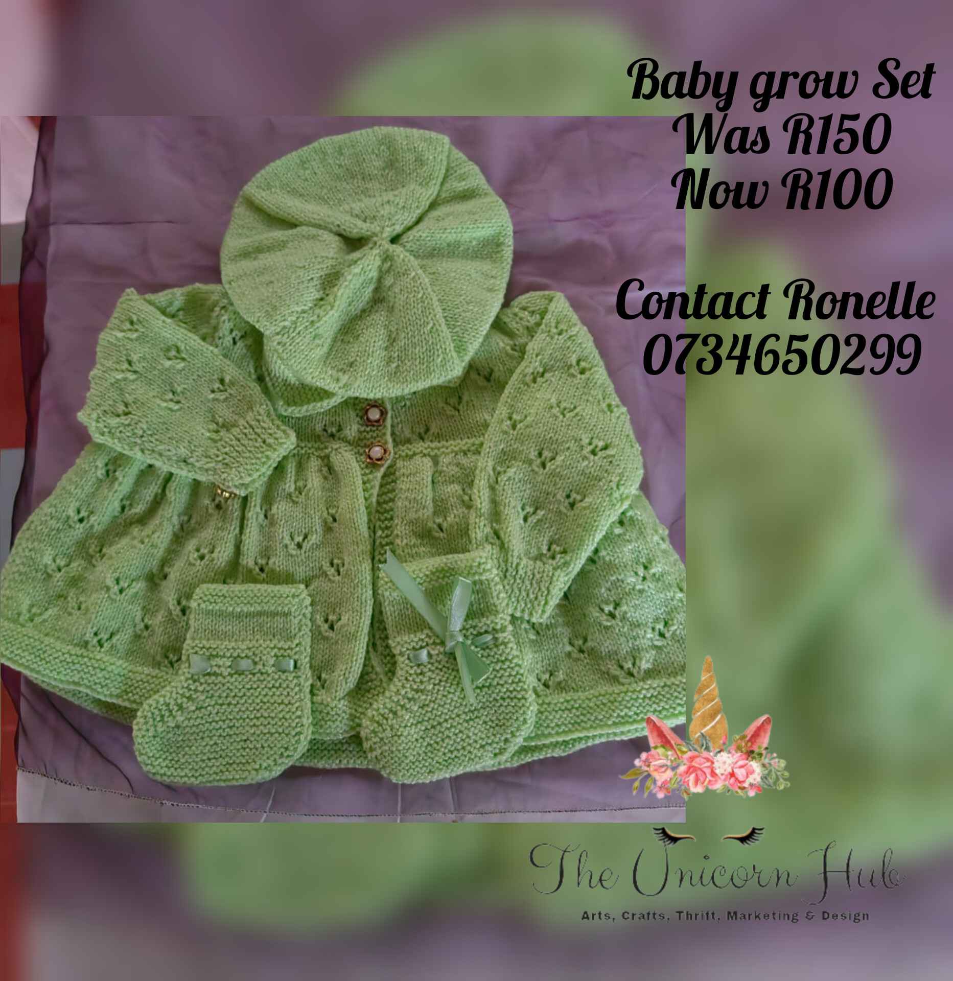 Handmade Knitted Baby set