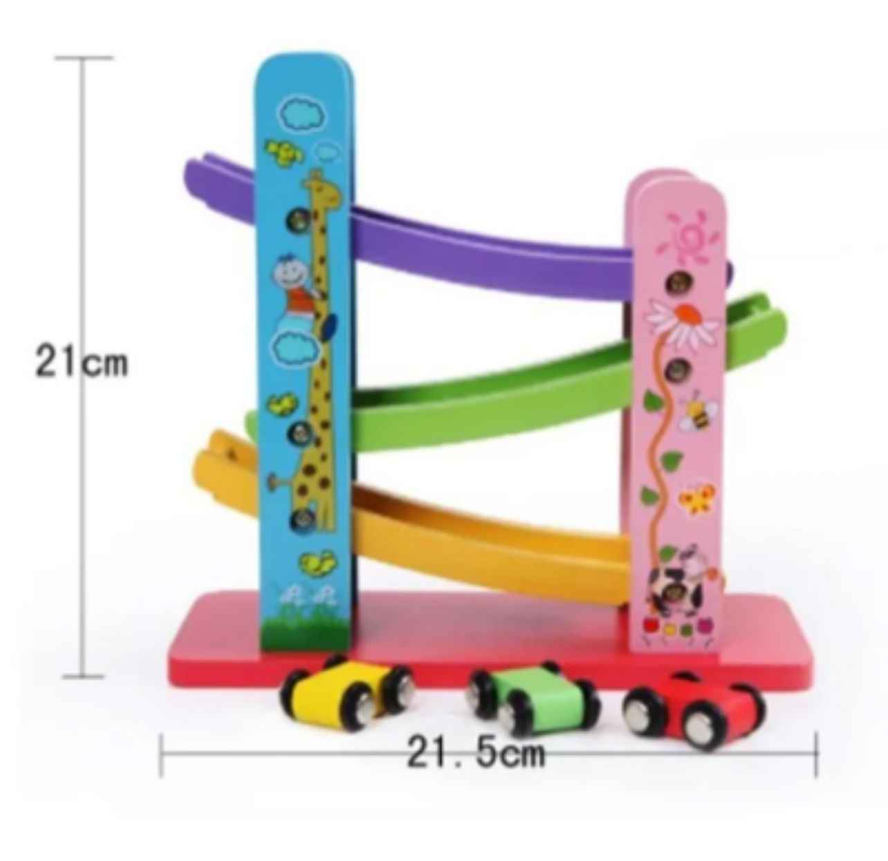 WOODEN RACING CAR SLIDE