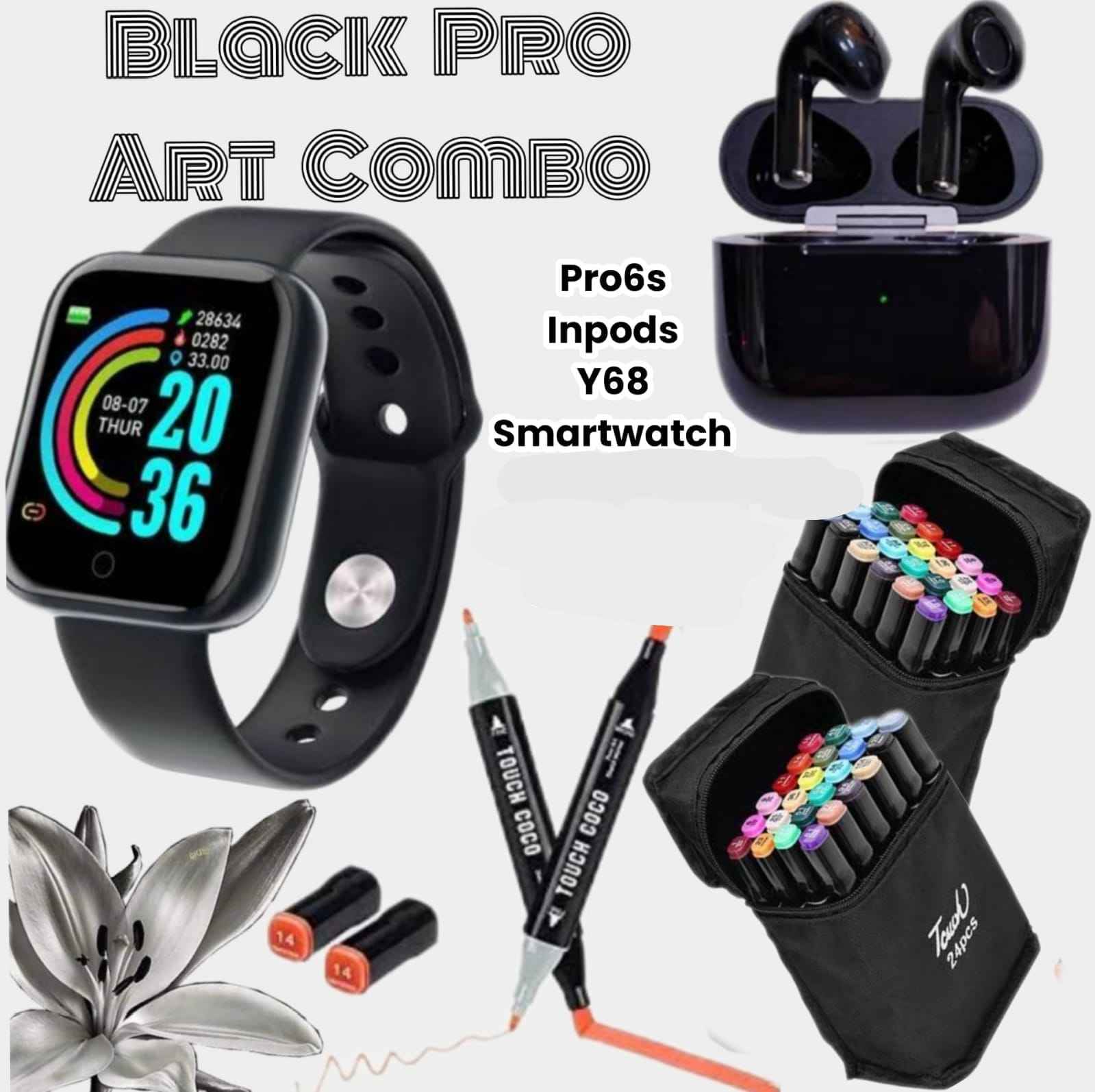 *BLACK & WHITE PRO ART COMBOS*