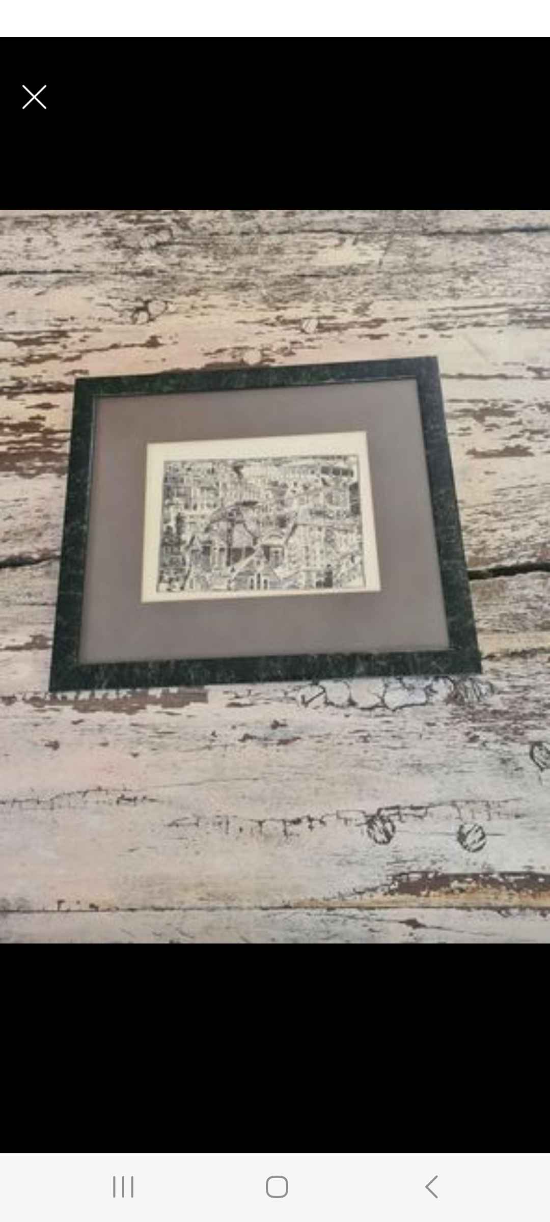 Original Etching of Old City Scene