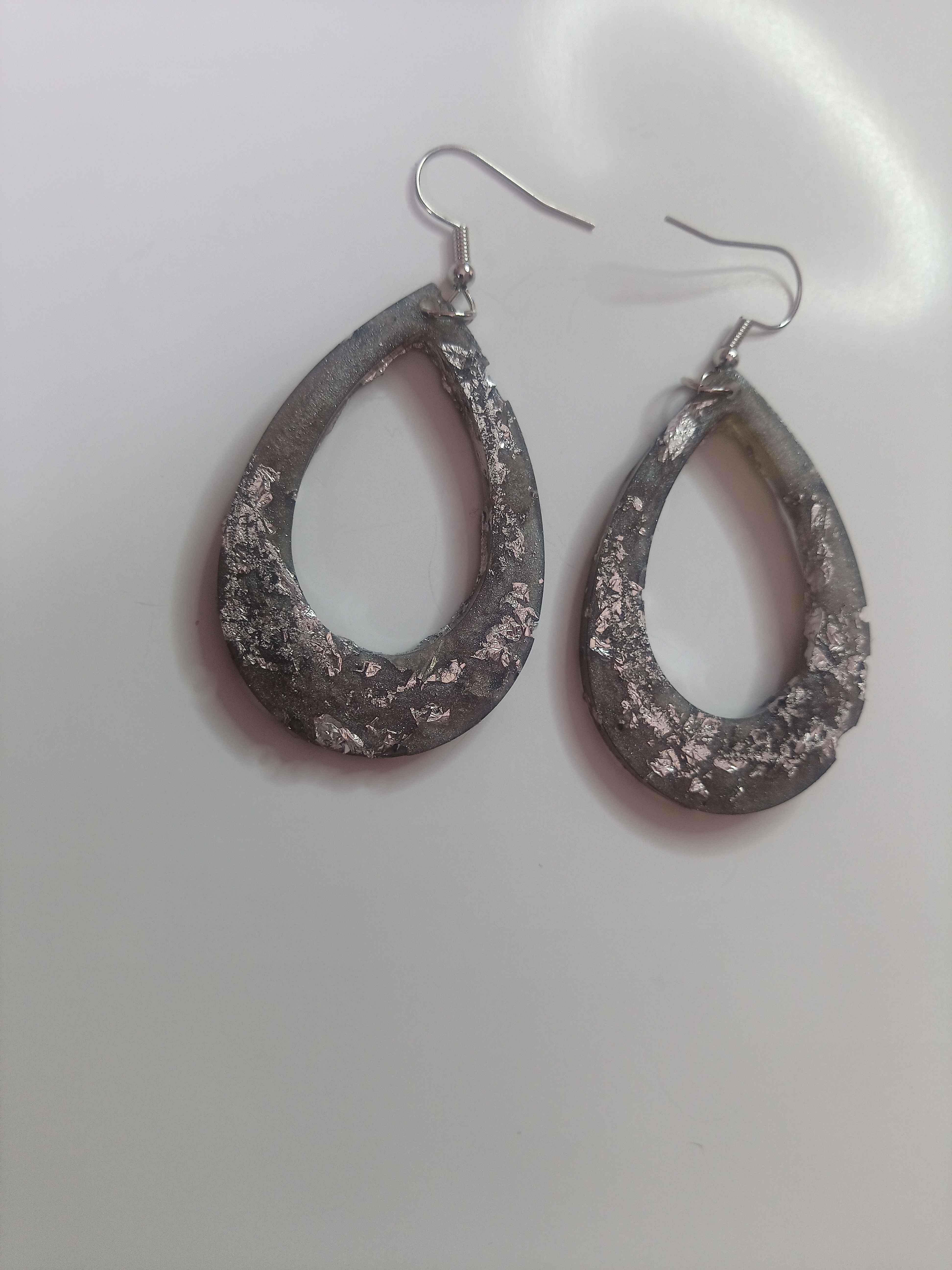 silver hoop earrings