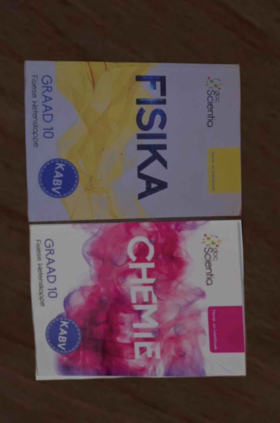 Afrikaans physics and chemistry book