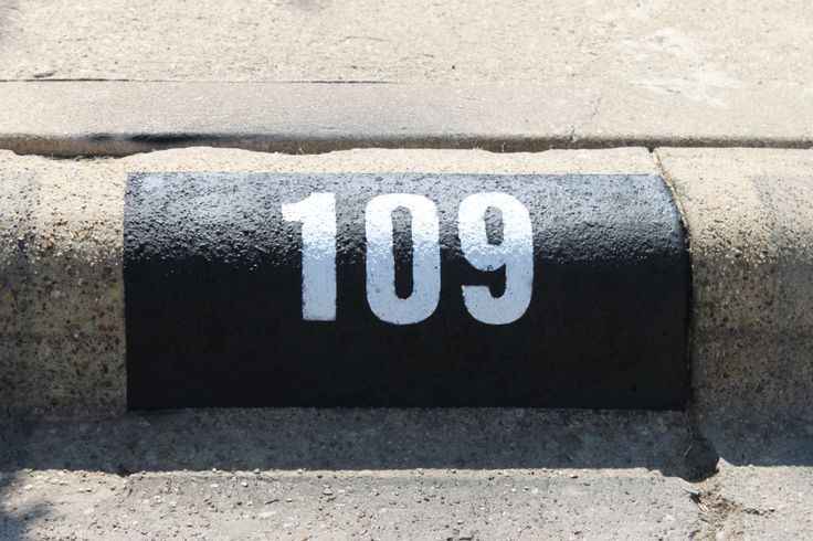 House Number (Curb Painting)