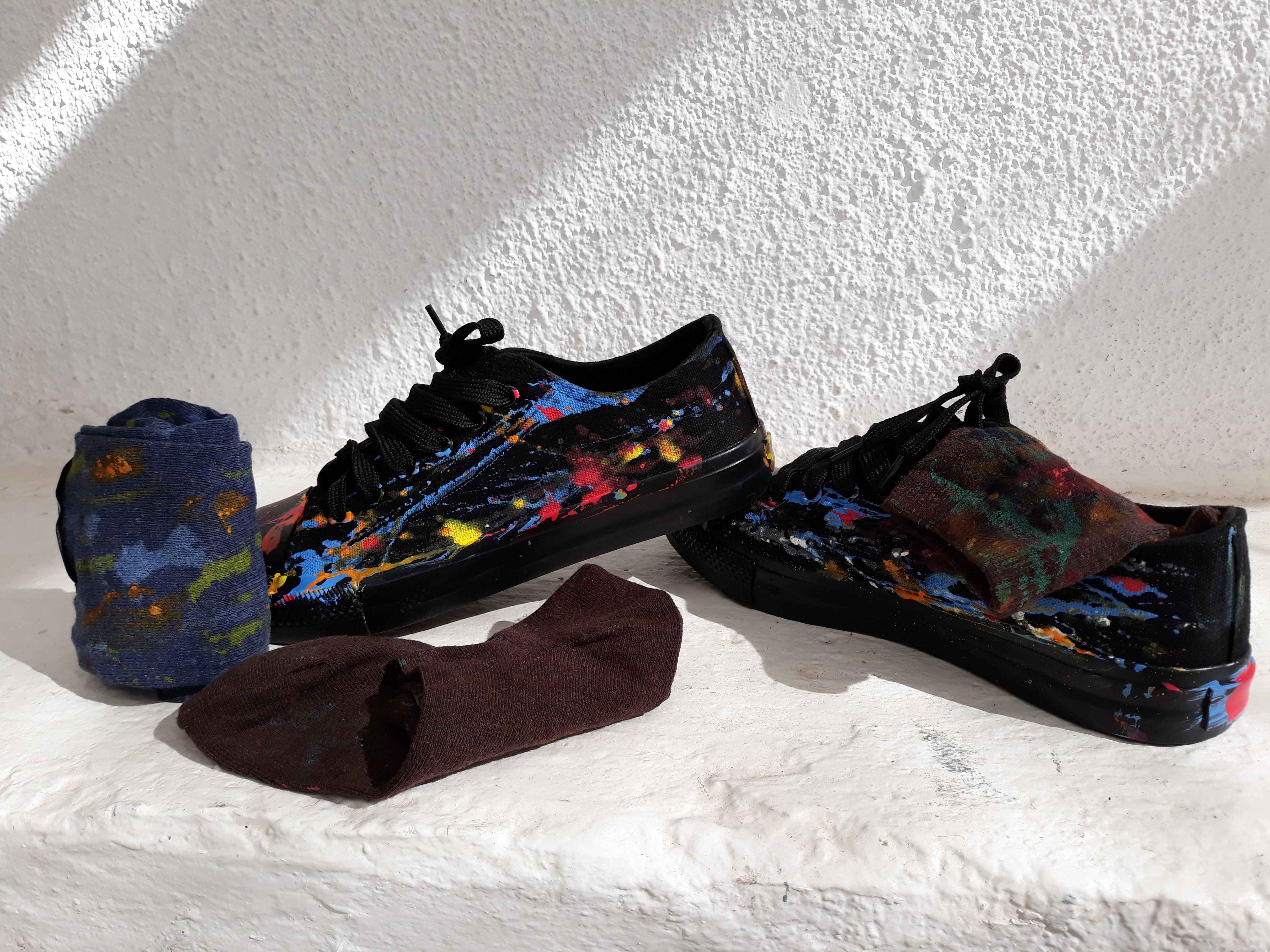 Urban Splatter Unisex Sneakers