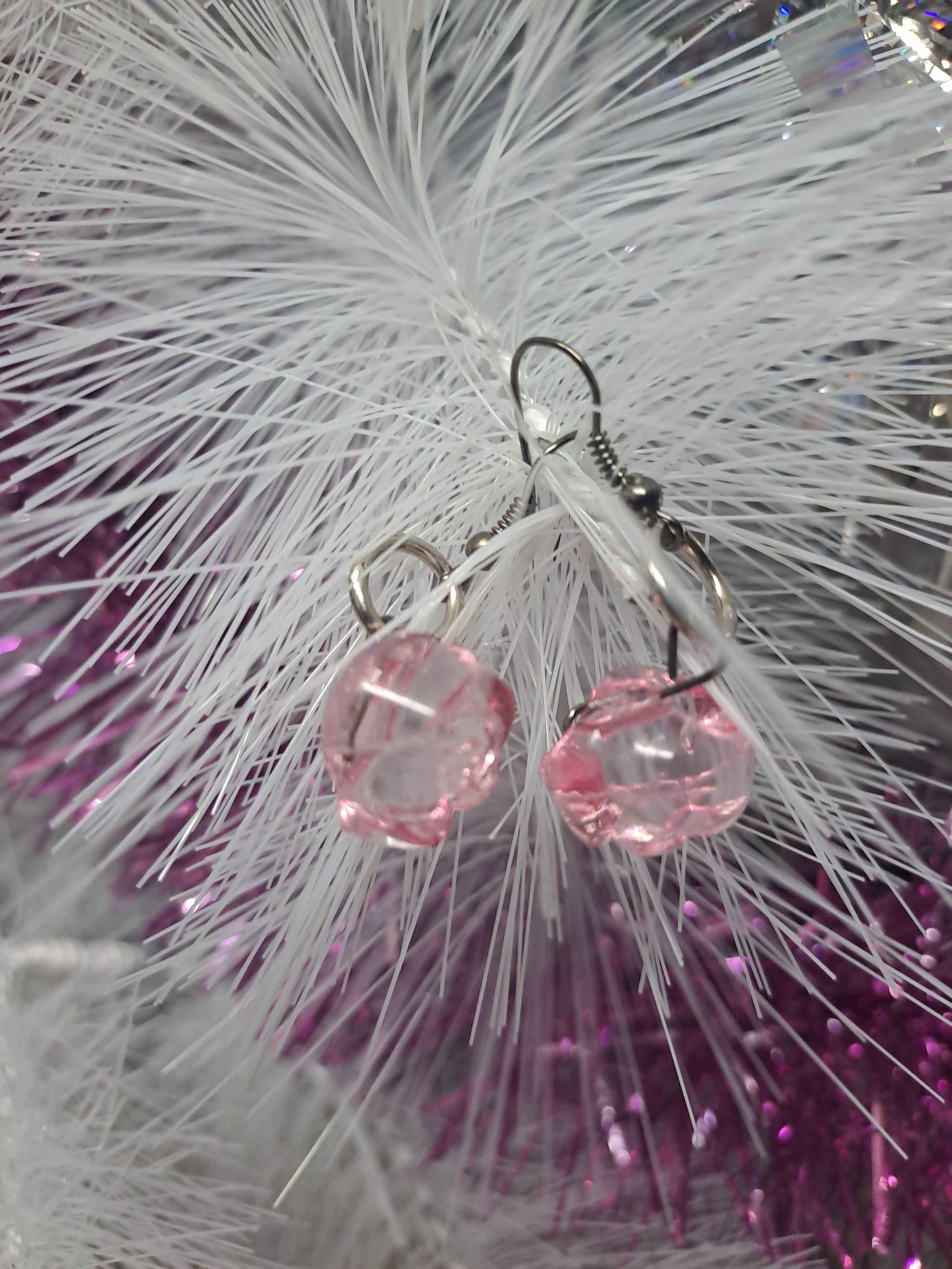 pink,orangewhite,red earrings 