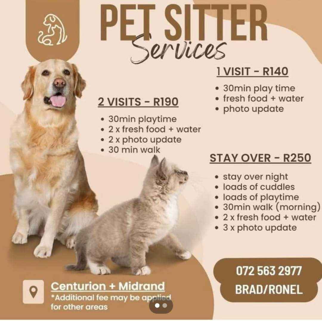 House and petting sitting 