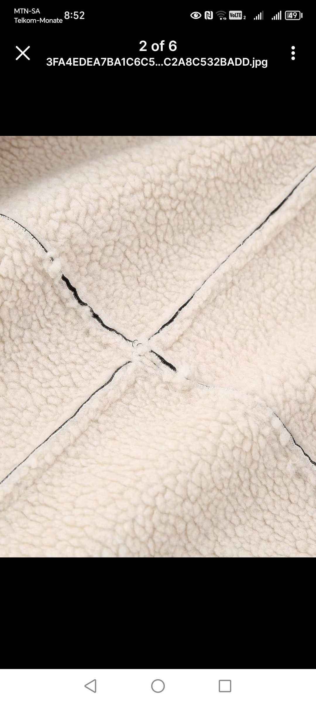 Fur faux leather jacket
