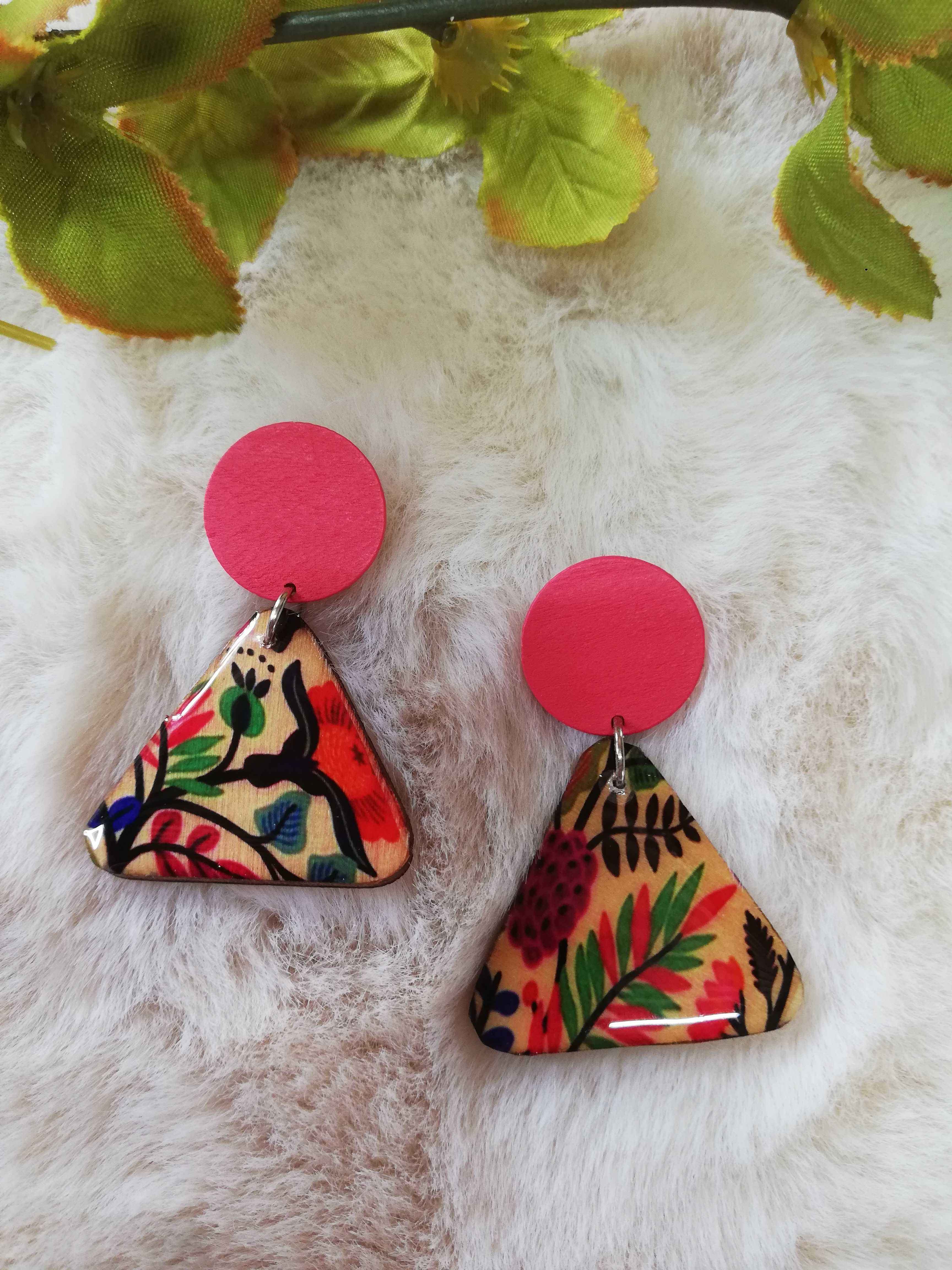 Printed Earrings 