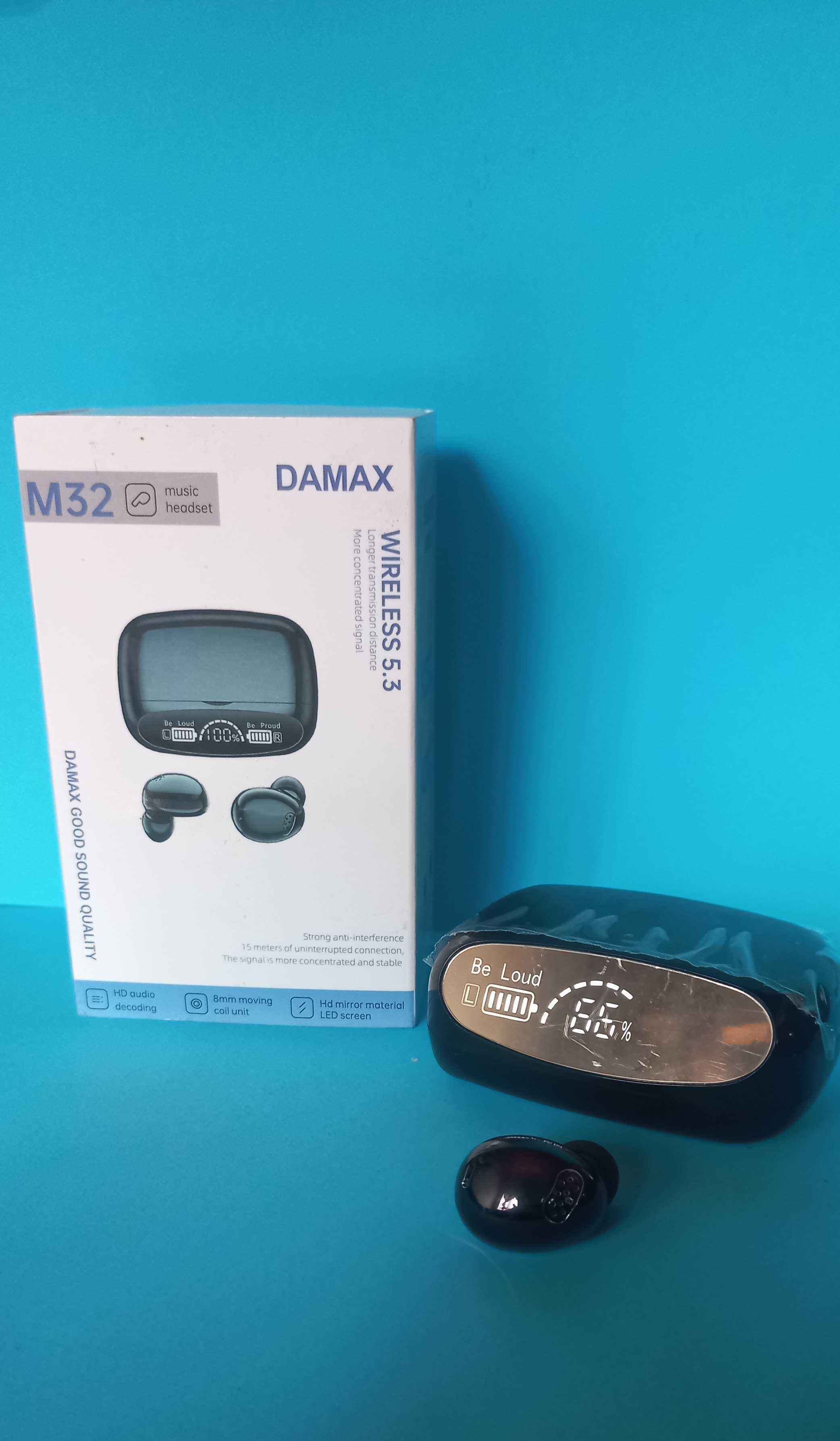 Wireless M32 Ear Buds With 2000mAh Power Bank - For iOS & Android Devices