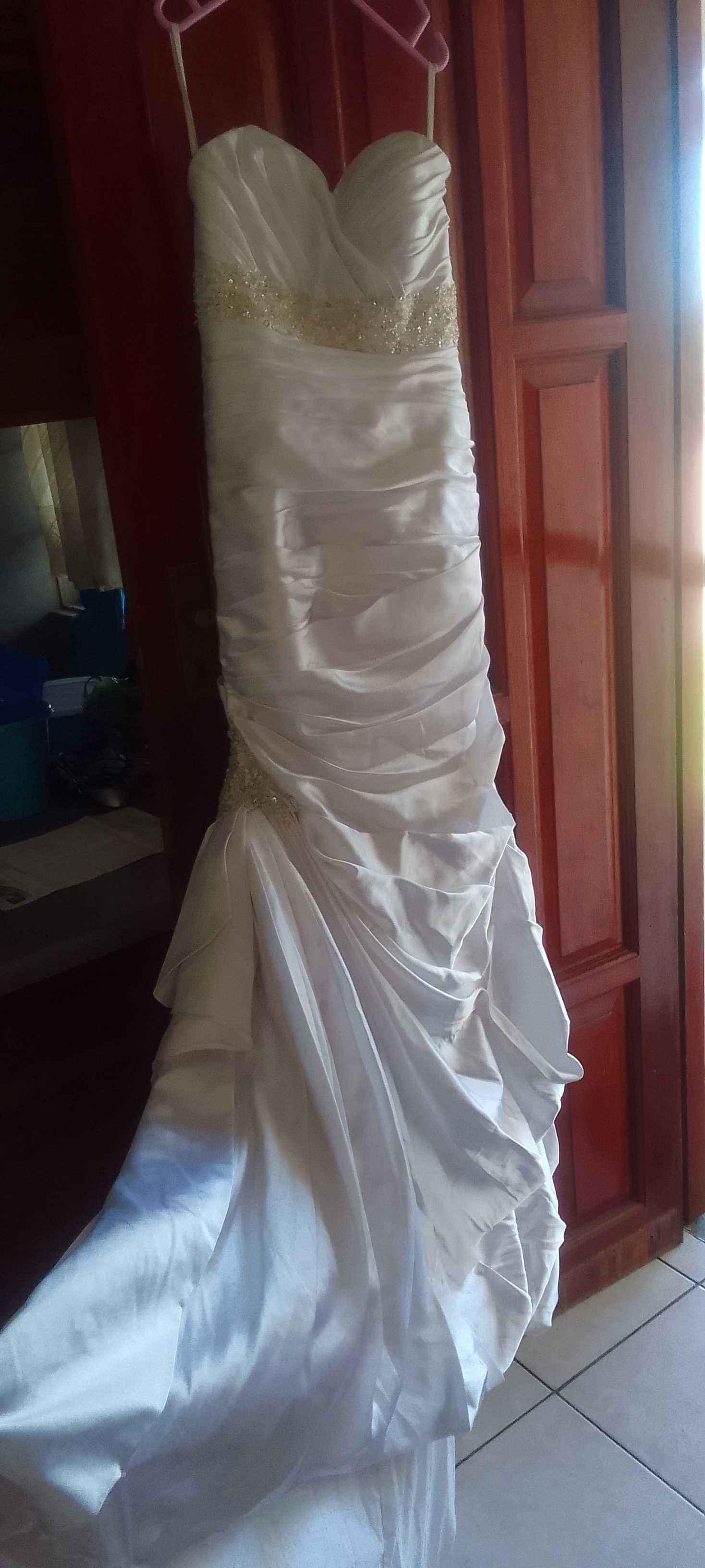 silk wedding dress