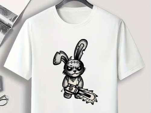 Animated printed bunny T shirt